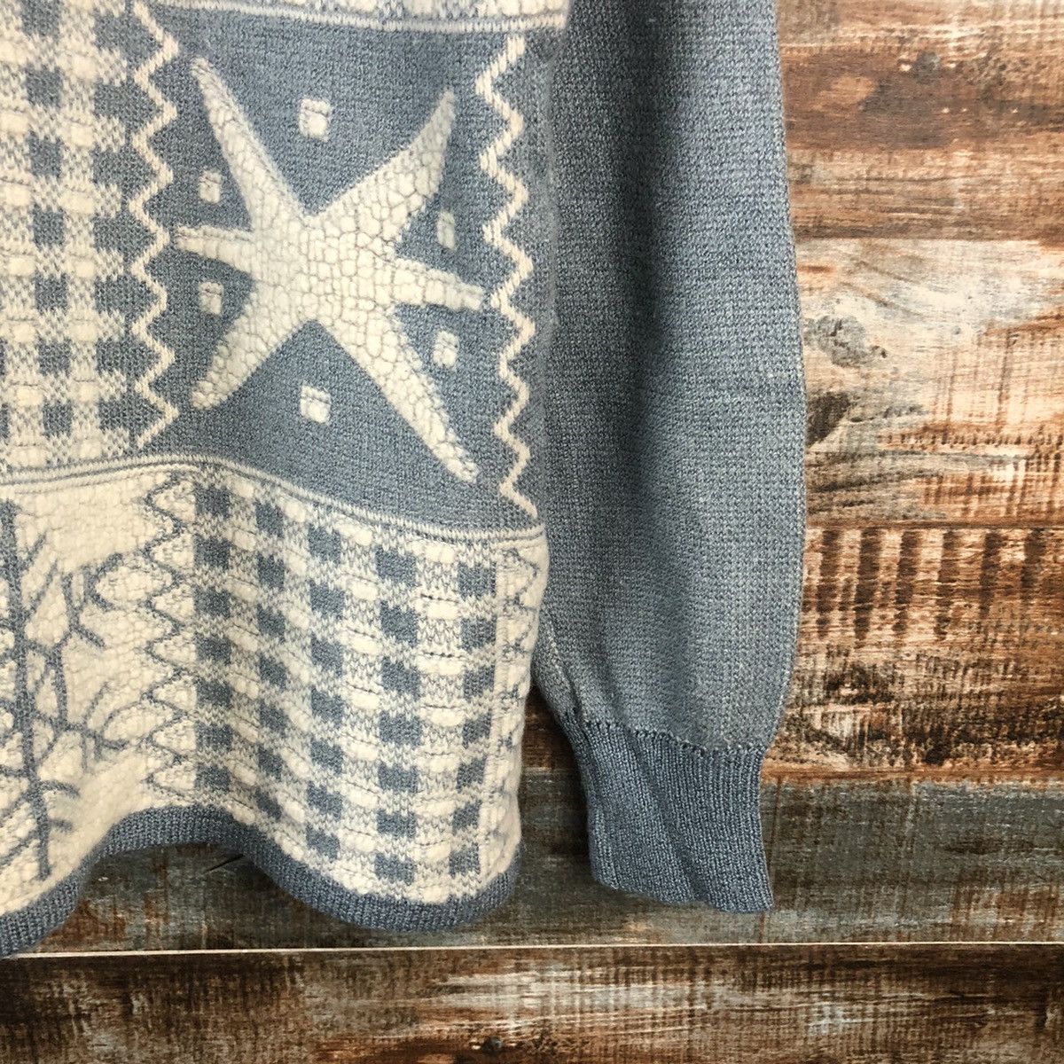 Homespun Knitwear DL Juria vintage art Blue Knitwear #C731 Size M / US 6-8 / IT 42-44 - 8 Thumbnail