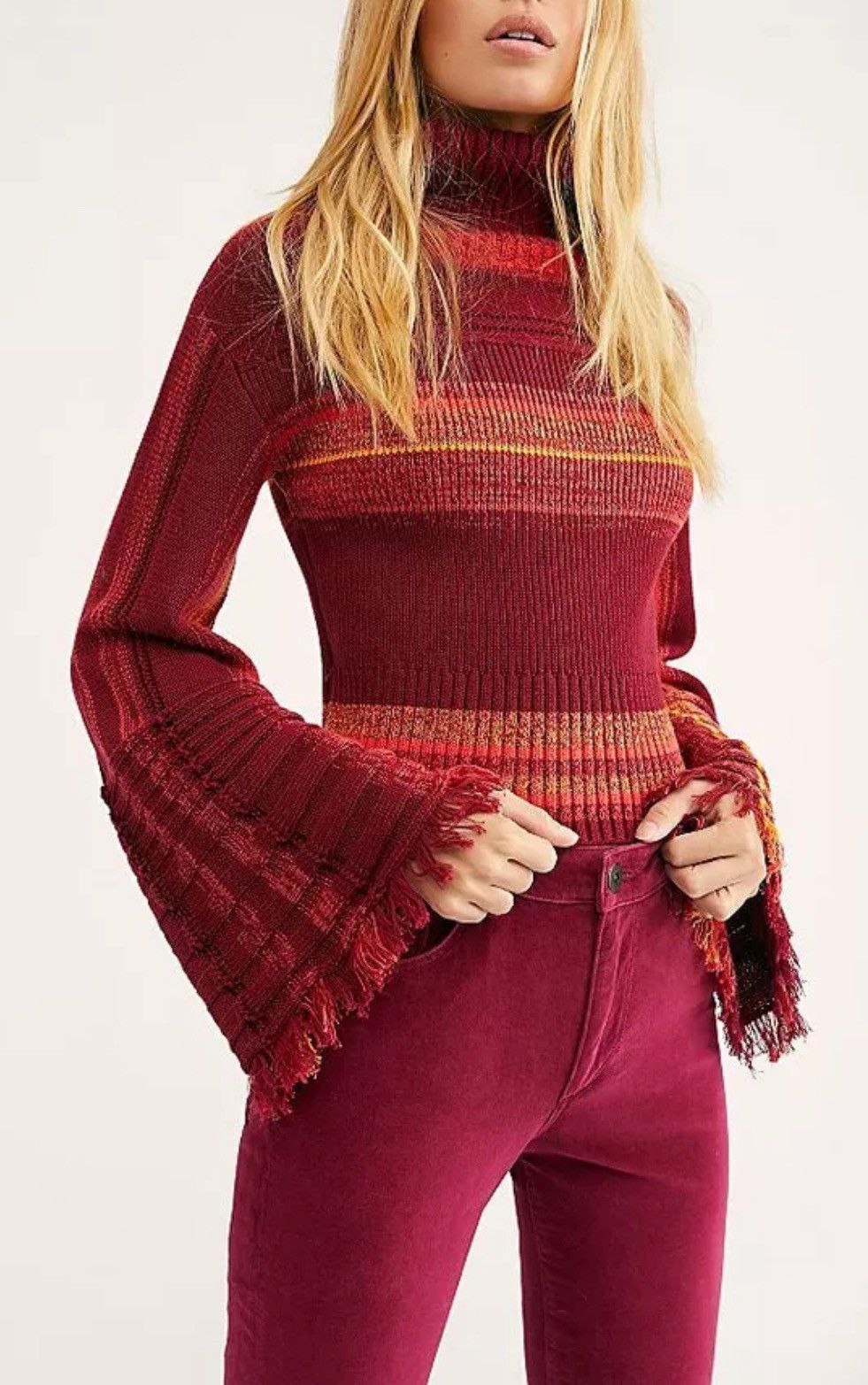 Free People NWOT, Free People Close To Me Pullover Turtleneck Sweater. Size S / US 4 / IT 40 - 9 Thumbnail