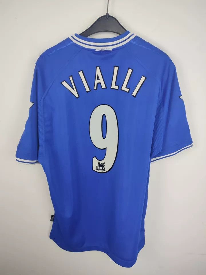 Umbro FC CHELSEA 1999-00 Home FOOTBALL Kit SHIRT SOCCER JERSEY #9 Size US L / EU 52-54 / 3 - 12 Thumbnail