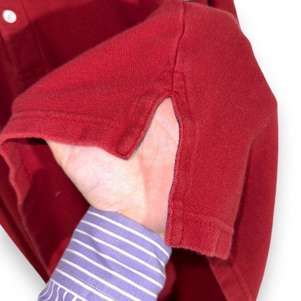 Polo Ralph Lauren 90s Chaps Ralph Lauren Ralph Red Pique Polo Shirt Size 2XLT Size US XXL / EU 58 / 5 - 7 Thumbnail