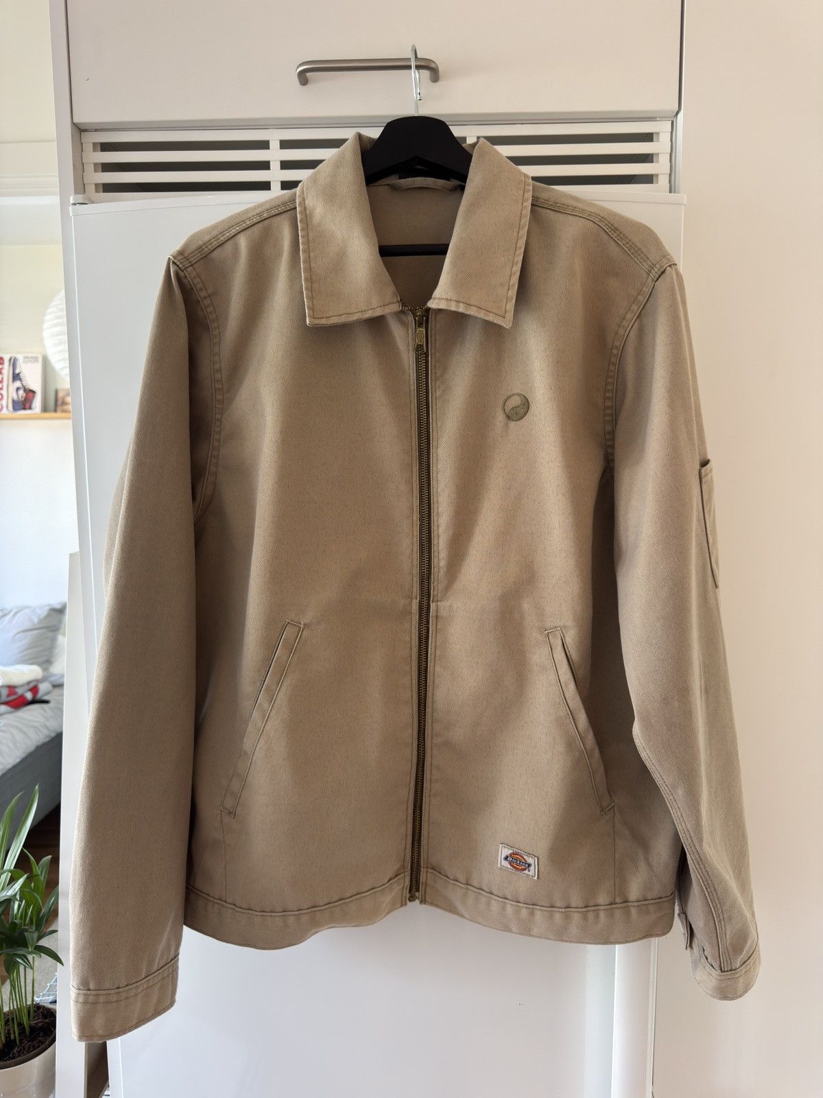 The Quietest Flex of the Season: OUR LEGACY Work Shop x Dickies Eisenhower Jacket in "Washed Khaki"