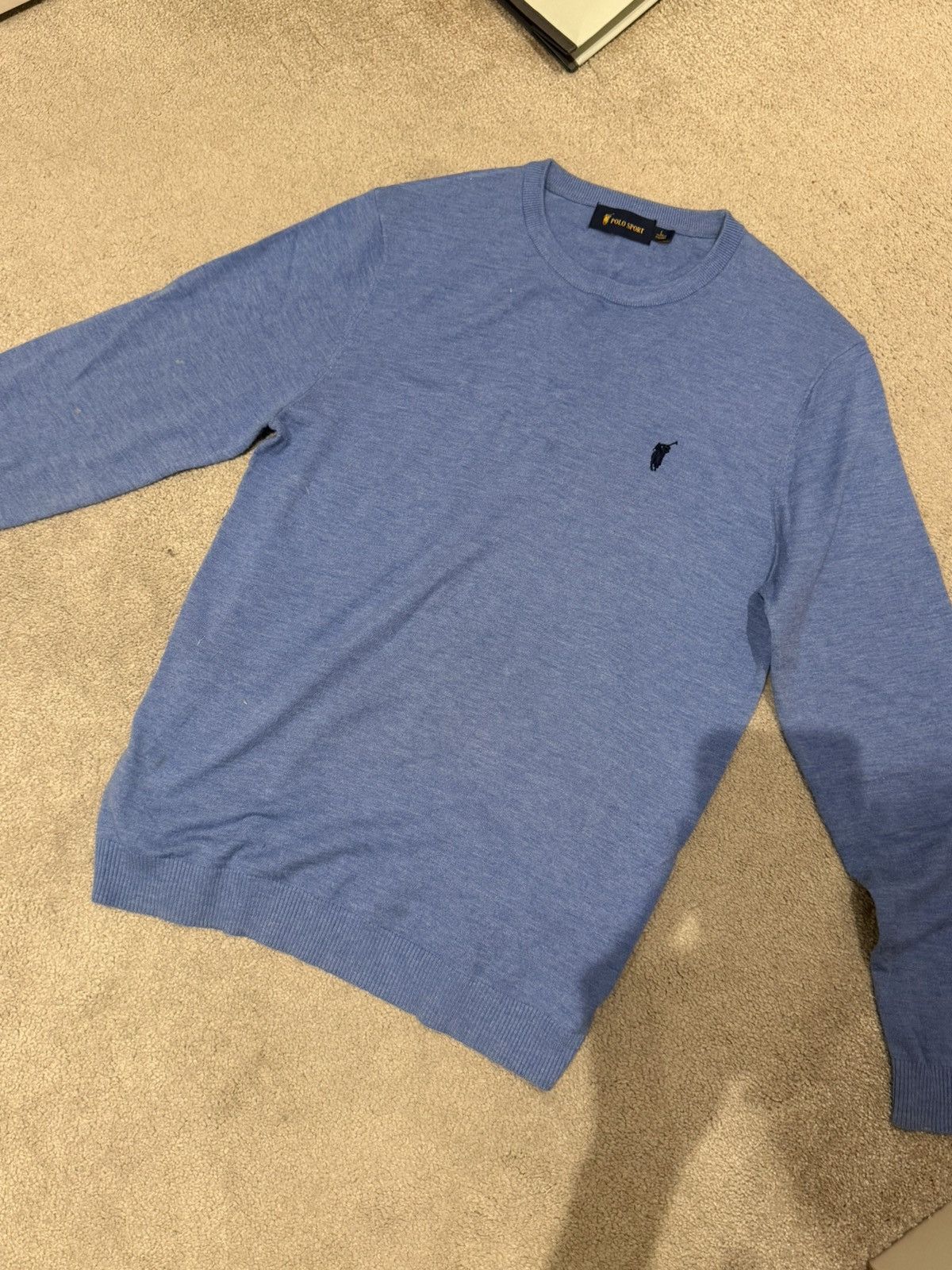 Polo Ralph Lauren polo sport blue sweater Size L / US 10 / IT 46 - 1 Thumbnail