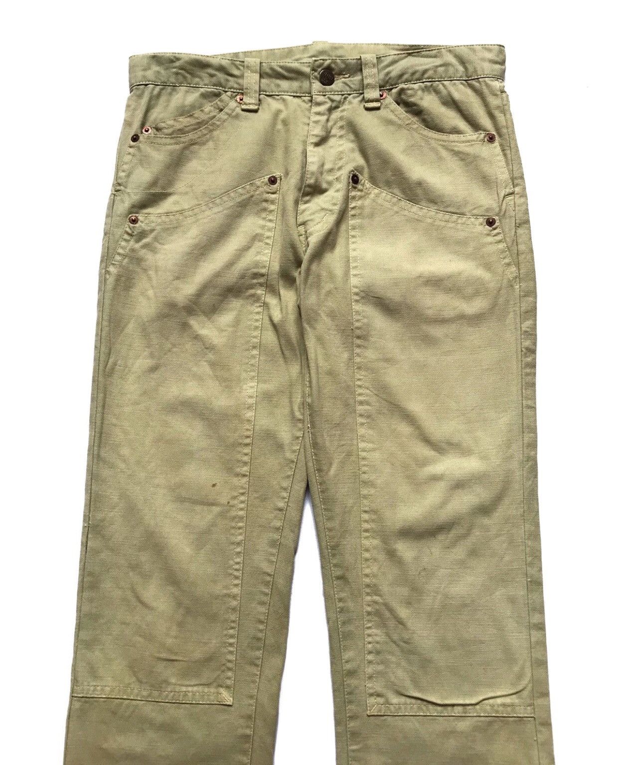 20471120 × Beauty Beast × Japanese Brand JAPANESE BRAND ROYAL BLUE DOUBLE KNEE STYLE TROUSER PANTS Size US 31 - 2 Thumbnail