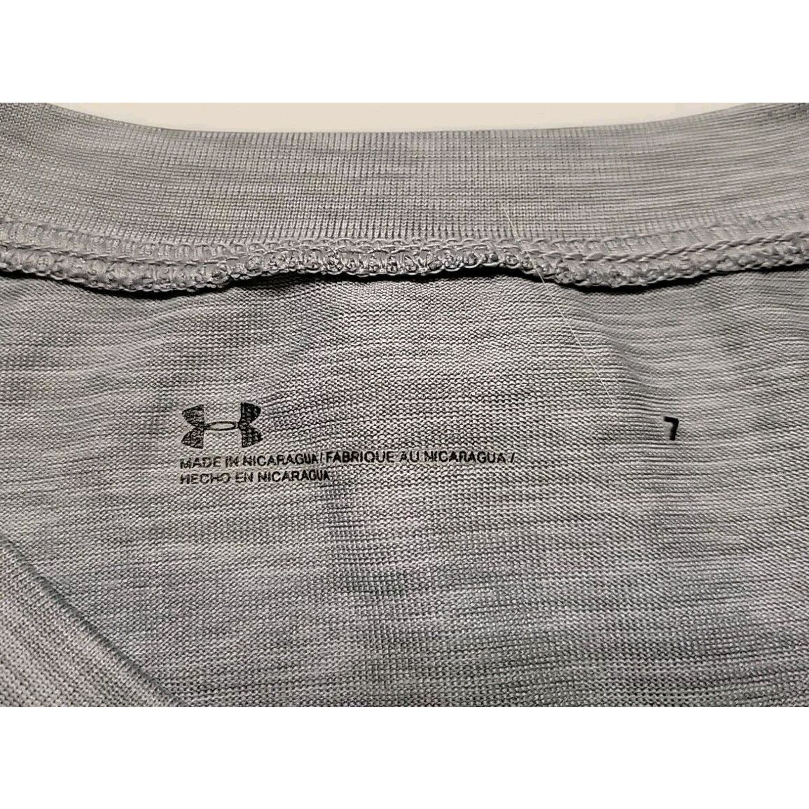 Under Armour UNDER ARMOUR Logo Childs 7 T-Shirt GRAY Breathable Sports Size US XXS / EU 40 - 3 Thumbnail