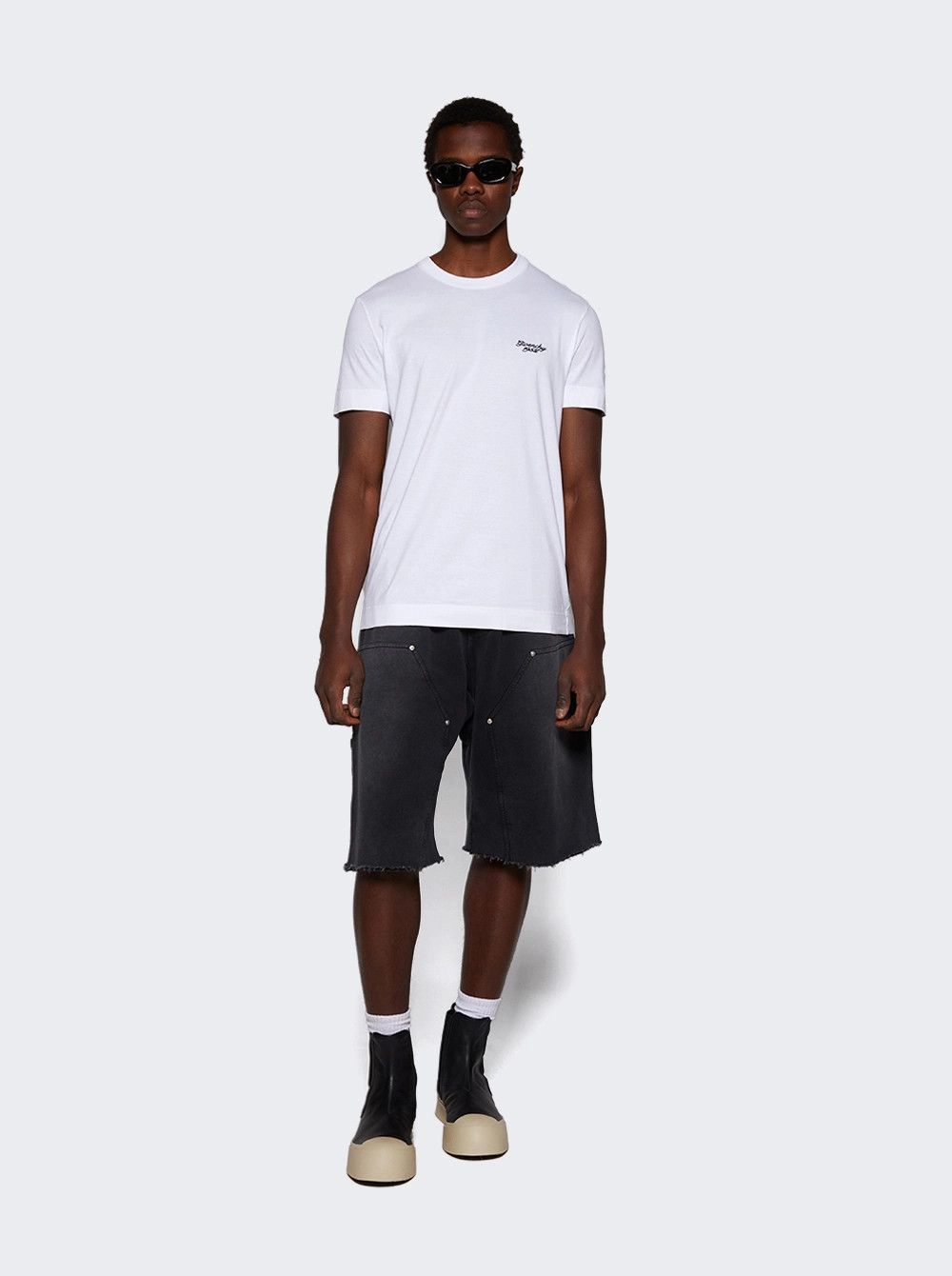 Givenchy o1mle0326 Slim Fit Tee Shirt in White Size US XL / EU 56 / 4 - 2 Thumbnail