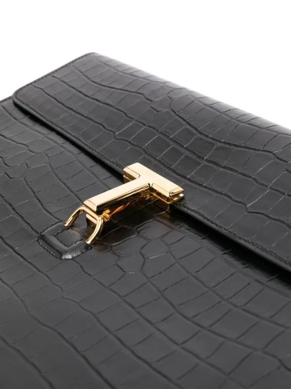 Tom Ford o1loc1c0325 H0547 Size: OS /T-Pin Portfolio Clutch Bag Black Size ONE SIZE - 3 Thumbnail
