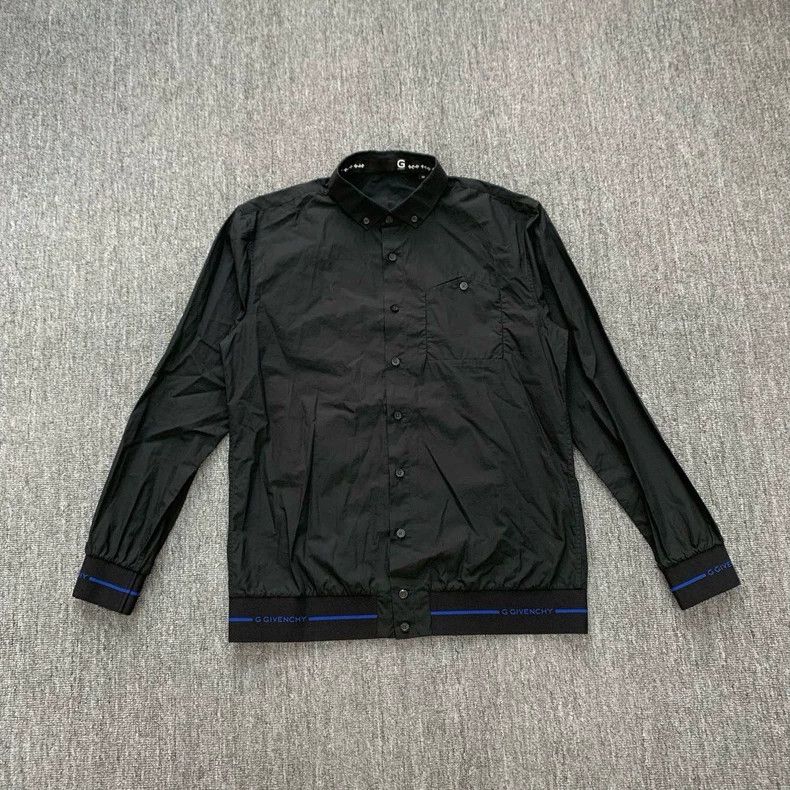 Givenchy Size40 Black bottom logo shirt jacket / size 40