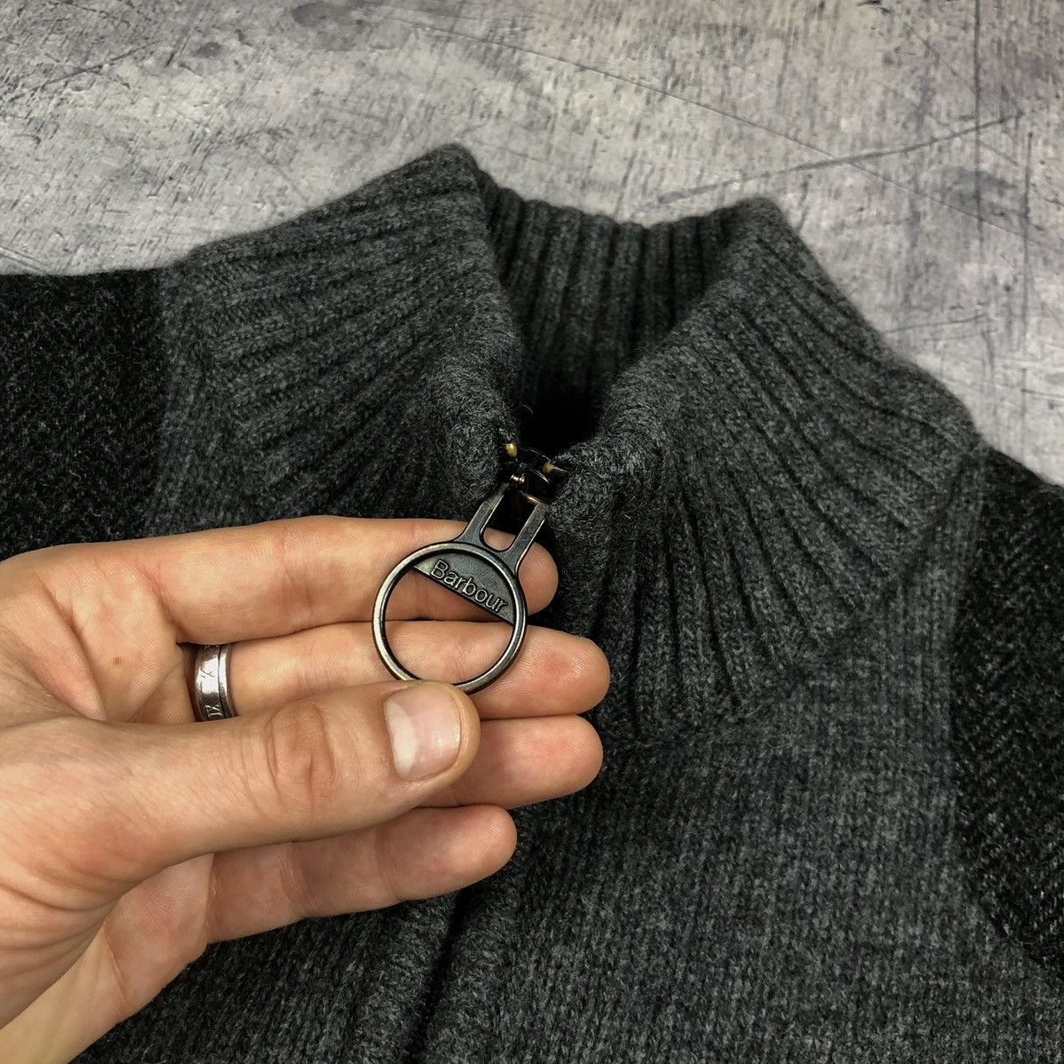 Barbour Vintage Barbour Pure New Wool Heavy Knitted England Sweather Size US M / EU 48-50 / 2 - 6 Thumbnail