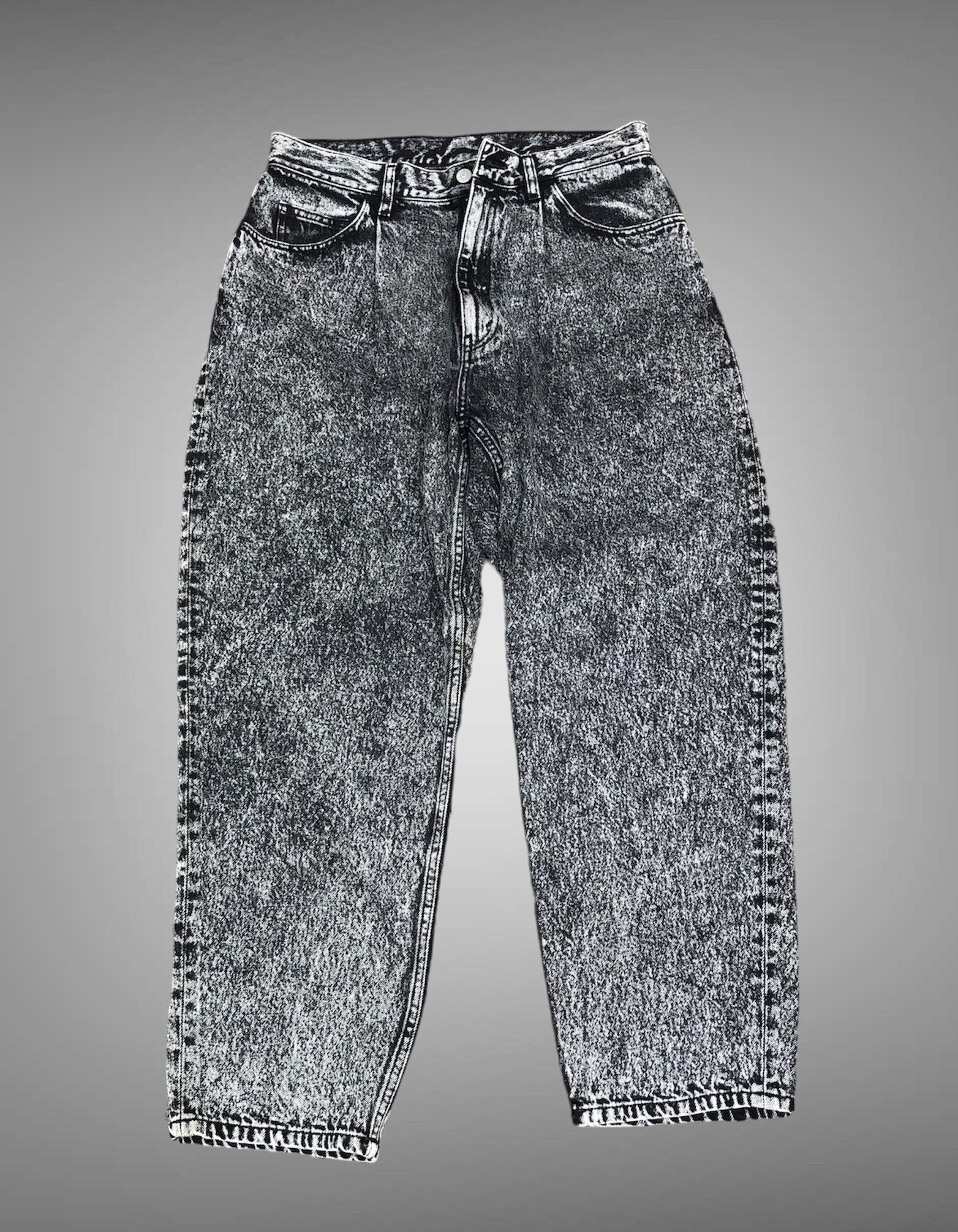 Japanese Designer Brand Beams Acid Wash Jeans