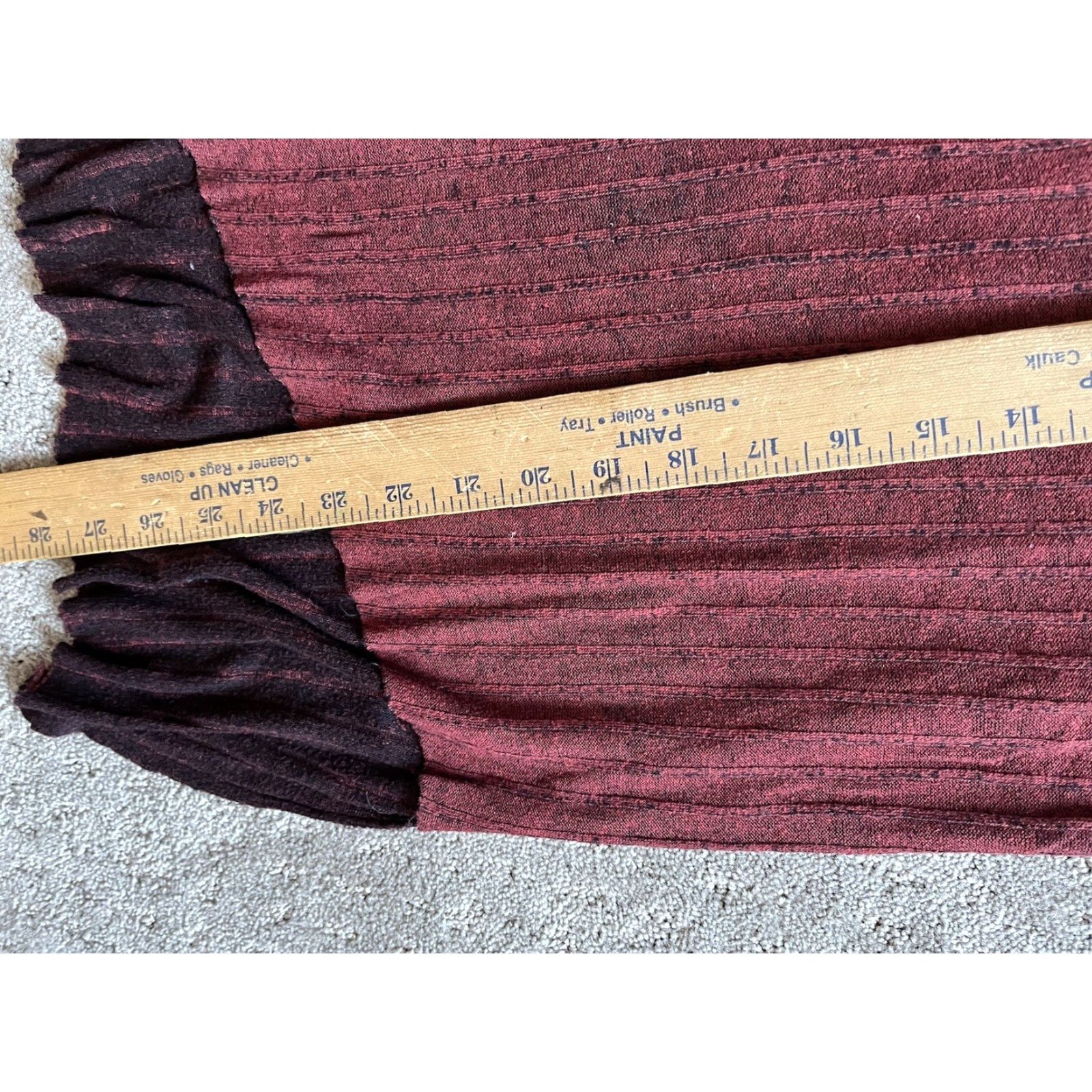 Zara VINTAGE Zara Pullover Blouse Long Sleeve Women S Burgundy Solid Sheer 80s Size S / US 4 / IT 40 - 5 Thumbnail