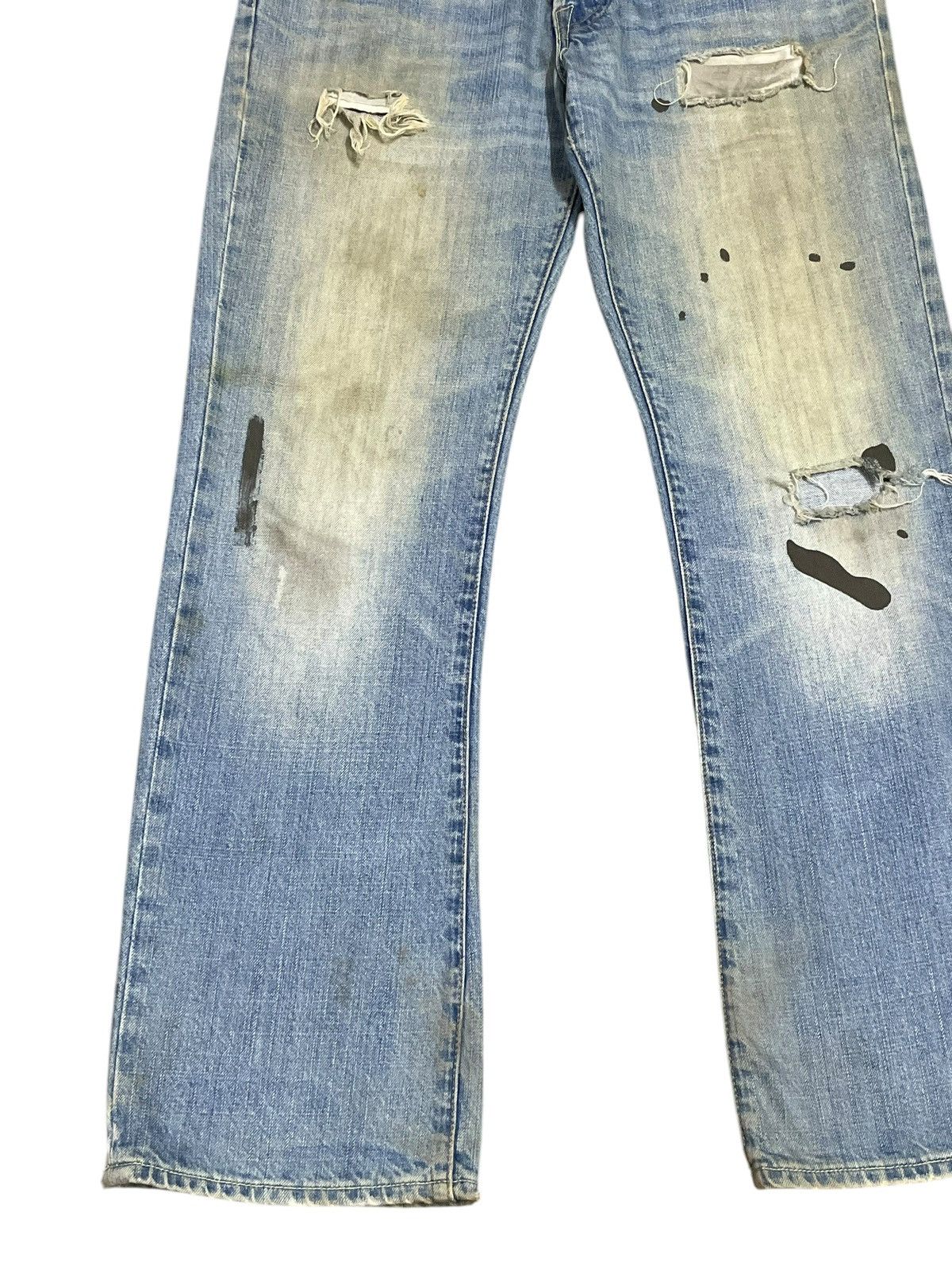 Abercrombie & Fitch Vintage A&F Killburn Low Rise Boot Distressed Paint Mud Wash Size US 30 / EU 46 - 4 Thumbnail