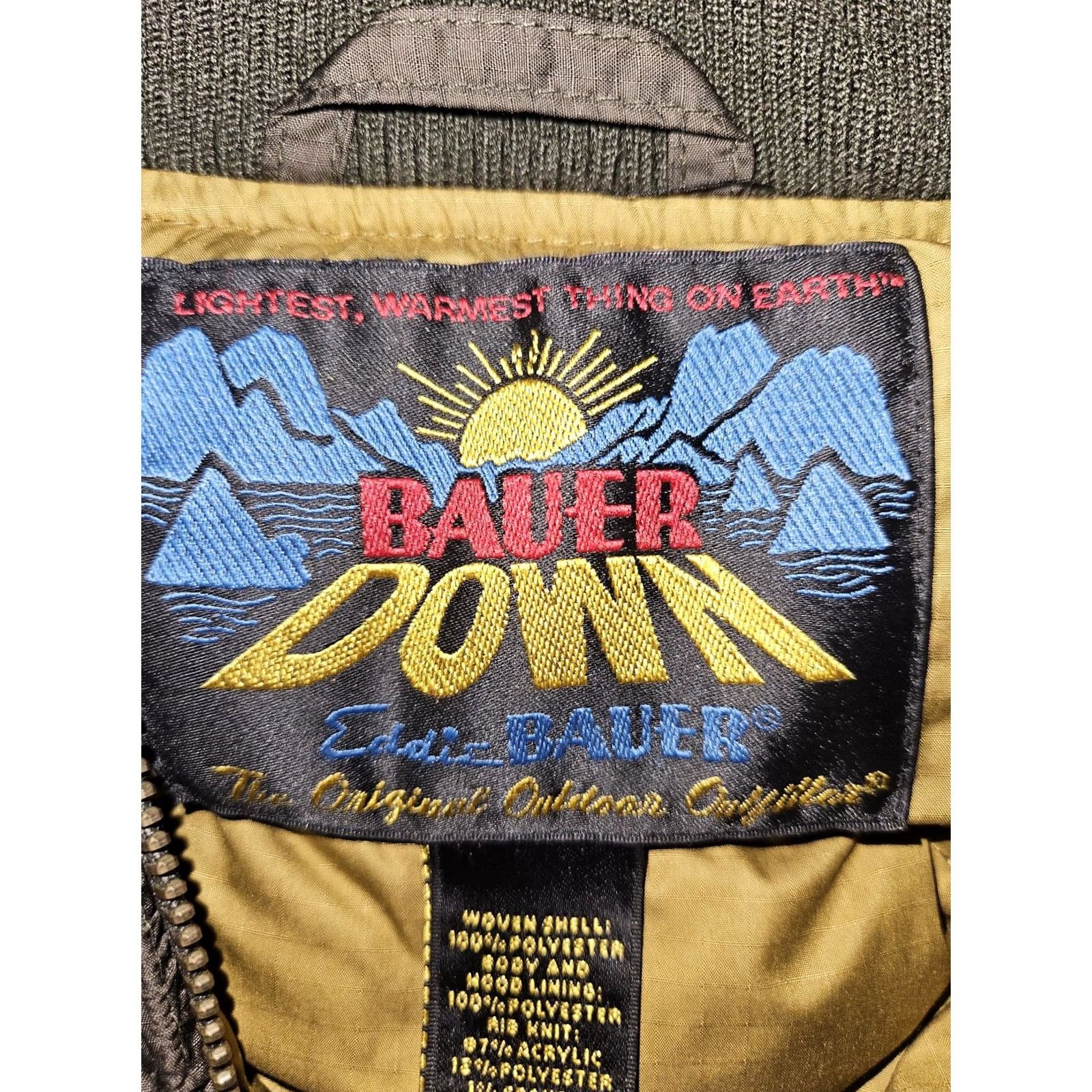 Eddie Bauer Eddie Bauer 1936 Skyliner Down Jacket Juniors XL Green Hooded Puffer Coat EB550 Size XL / US 12-14 / IT 48-50 - 2 Thumbnail