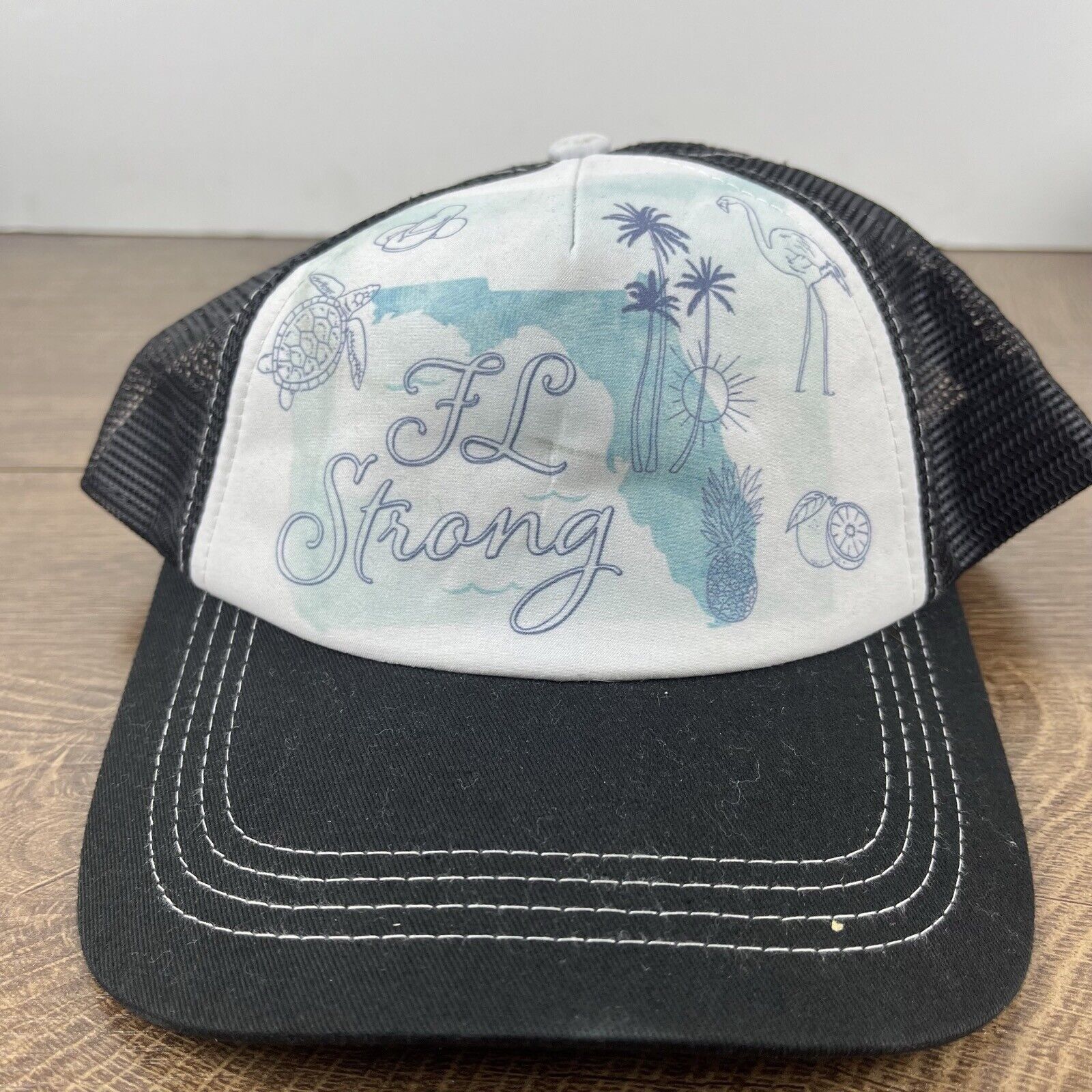 Other Florida Strong Hat Florida Snapback Hat White Adjustable Hat Size ONE SIZE - 3 Thumbnail