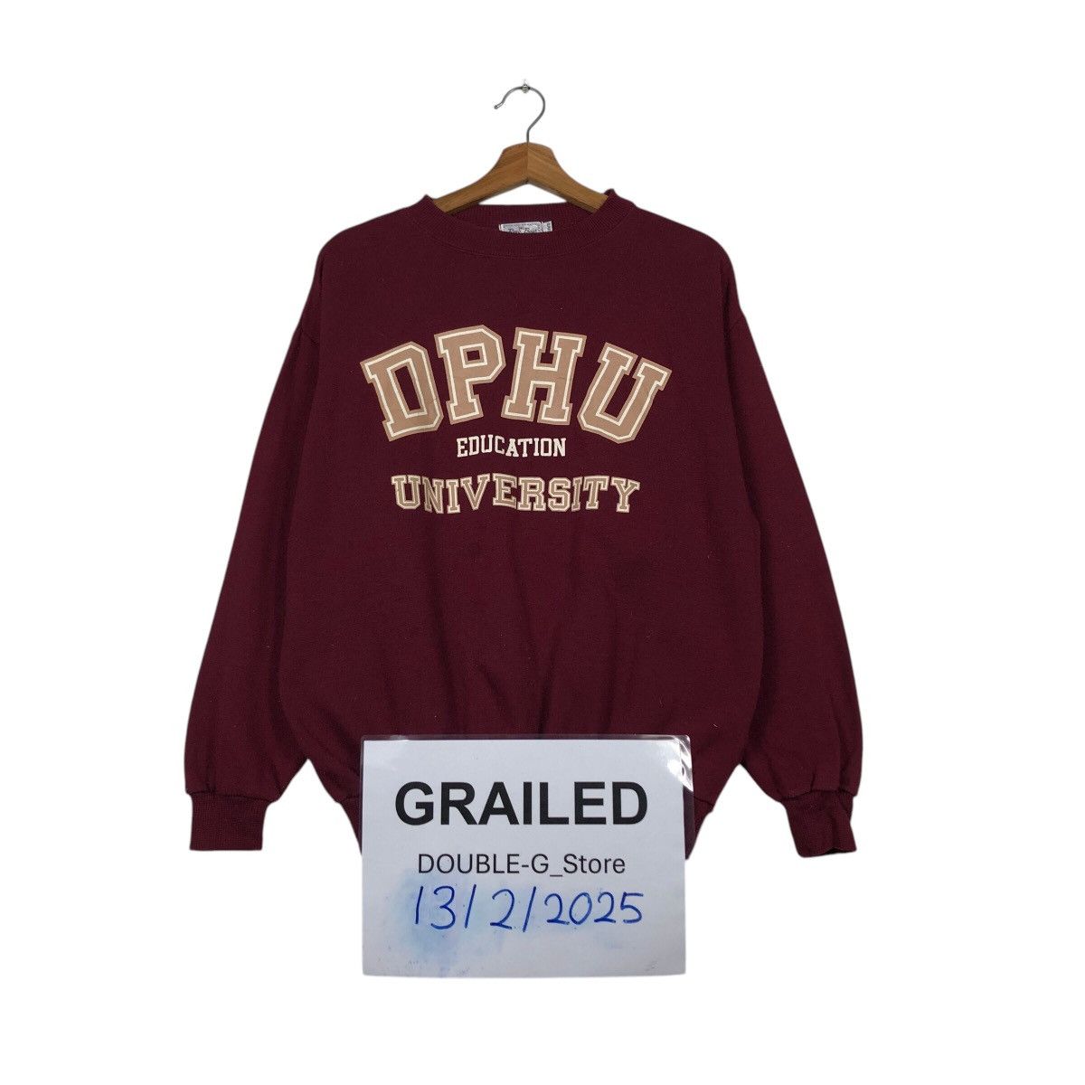 Japanese Brand DPHU University Collegiate Sweatshirt Prep Boys Campus Size US L / EU 52-54 / 3 - 1 Thumbnail