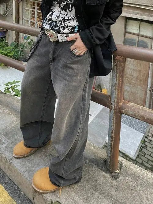 Japanese Brand Skate Baggy Denim Jeans Loose Vintage Size US 30 / EU 46 - 1 Thumbnail