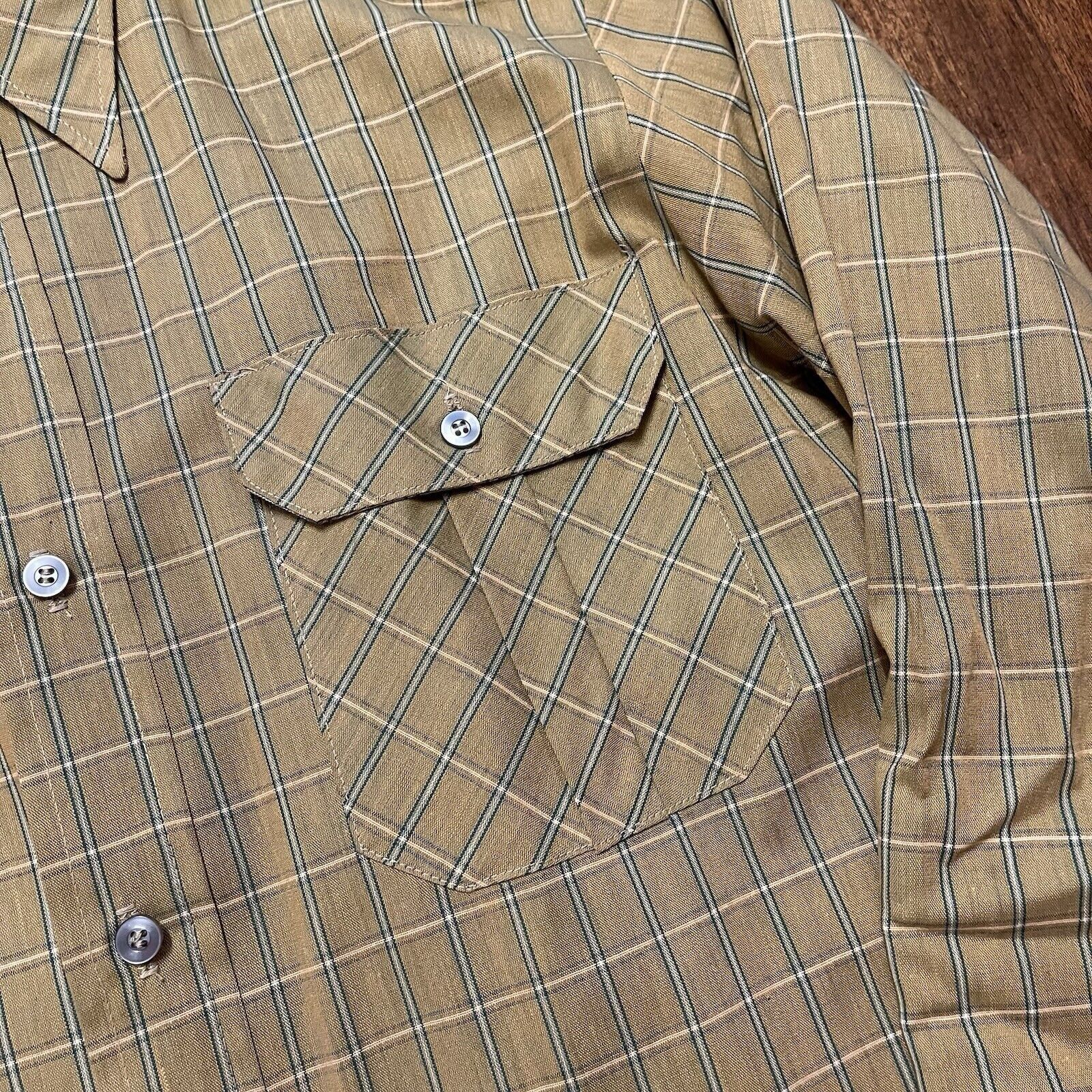 Eddie Bauer Vtg Eddie Bauer Mens 70s Shirt Button Up Double Pocket Fit L Size US L / EU 52-54 / 3 - 4 Thumbnail