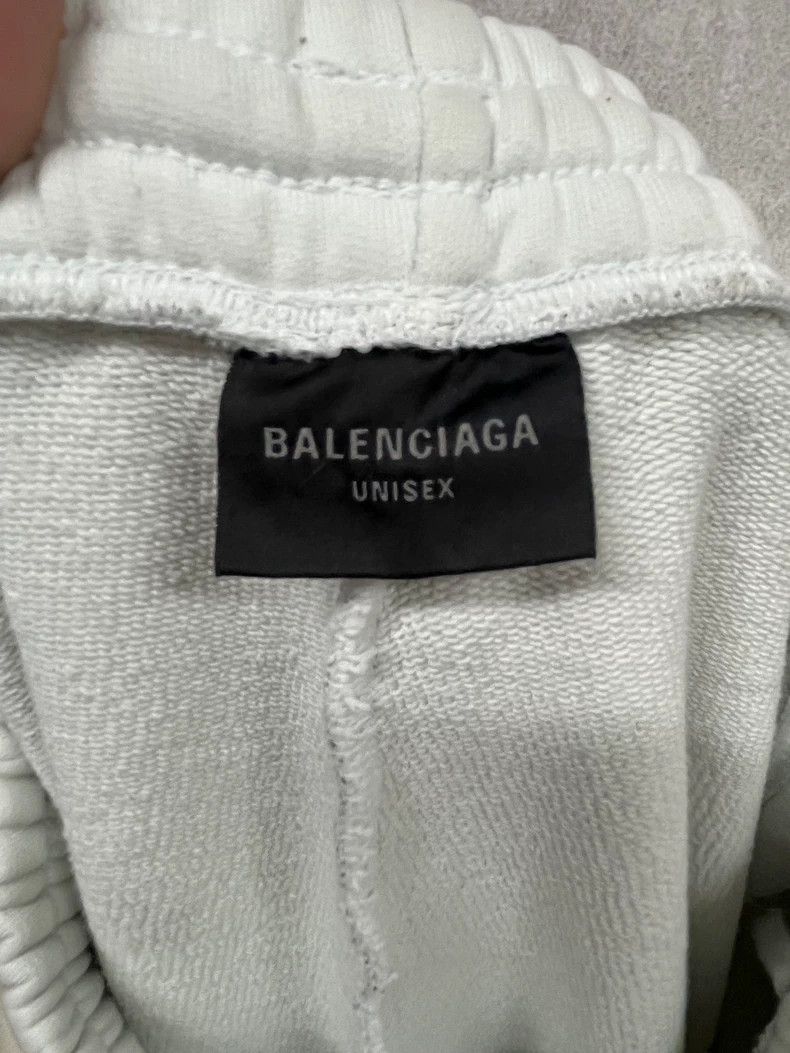 Balenciaga Balenciaga size XS White Printed Elastic Waist Mid-Rise Kn Size US 27 - 3 Thumbnail