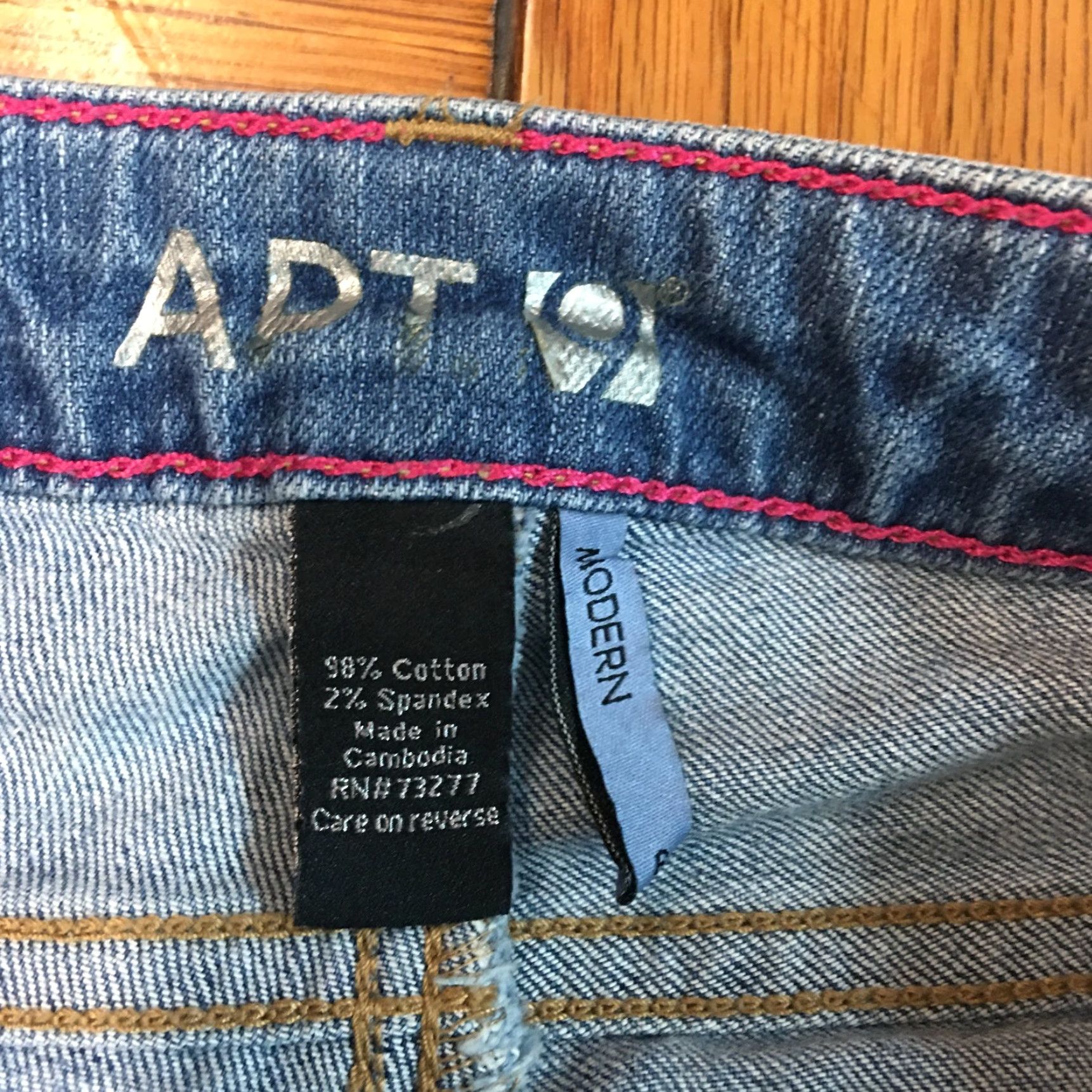 Apt. 9 Apt. 9 Women's Straight Leg Low Rise Casual Blue Denim Jeans Size 2 Size 26" / US 2 / IT 38 - 7 Thumbnail