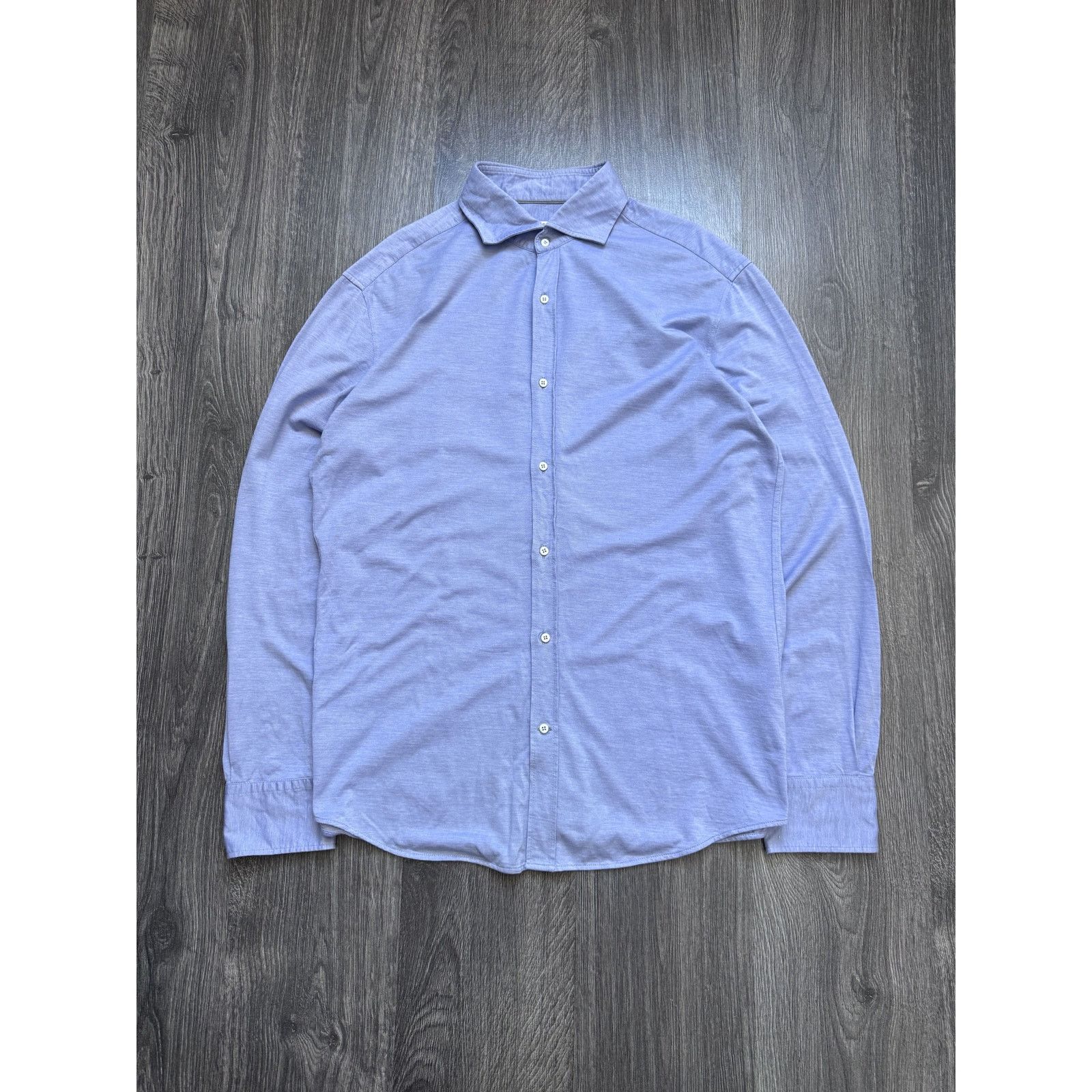Brunello Cucinelli Brunello Cucinelli Slim Fit Classic Buttons Shirt Size US XL / EU 56 / 4 - 1 Thumbnail