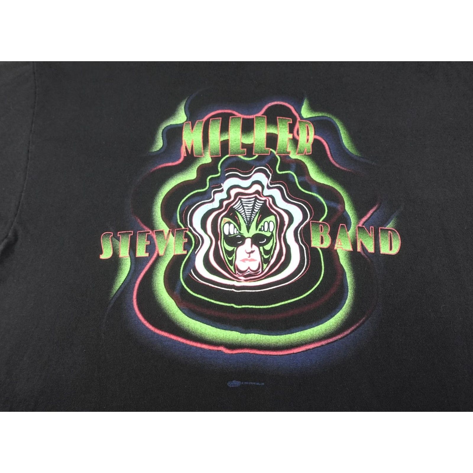 Hanes VINTAGE Steve Miller Band Shirt Mens XL Black Summer Tour 1995 90s Psychedelic Size US XL / EU 56 / 4 - 2 Thumbnail