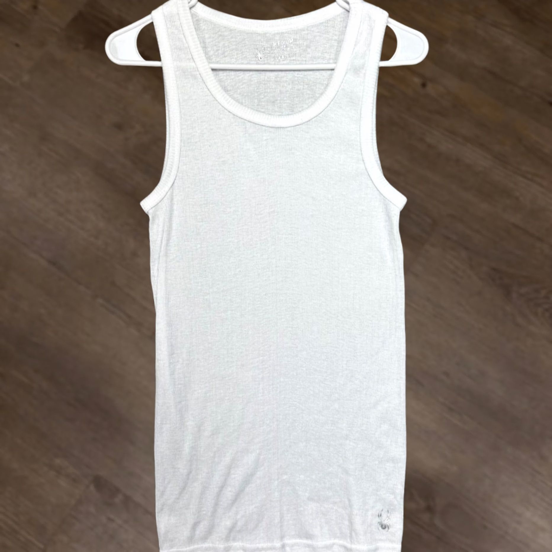 Spyder Spyder Shirt Tank Top Mens M White Ribbed Undershirt Sleeveless Crew Neck Logo Cotton Blend EUC Size US M / EU 48-50 / 2 - 1 Thumbnail
