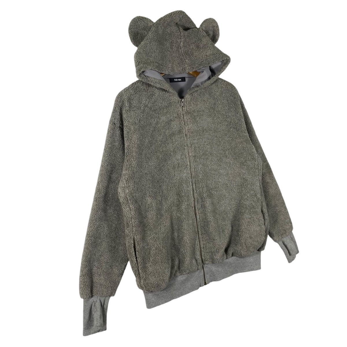 Issey Miyake × Ne-Net × Tsumori Chisato Vintage Issey Miyake Ne-Net Koala Bear Fleece Hoodie Size US M / EU 48-50 / 2 - 2 Thumbnail
