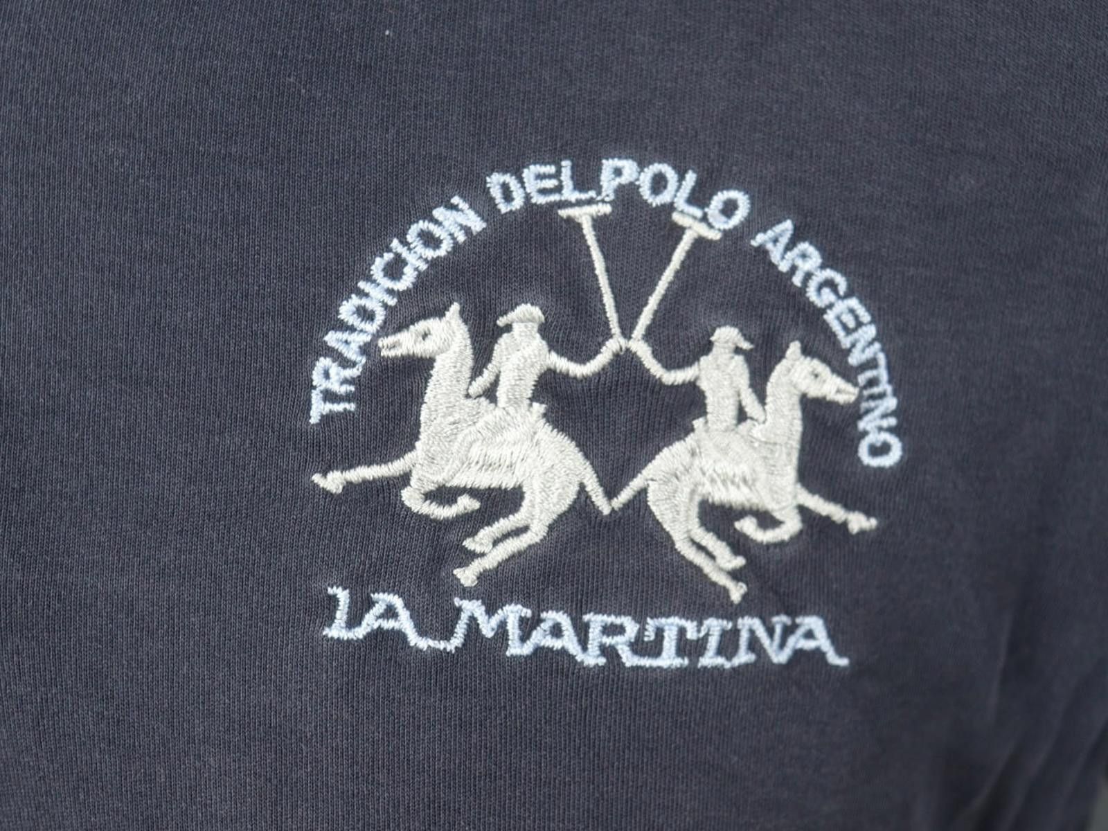 La Martina LA MARTINA Black Collar Embroidered Polo Shirt Size XL Size US XL / EU 56 / 4 - 2 Thumbnail
