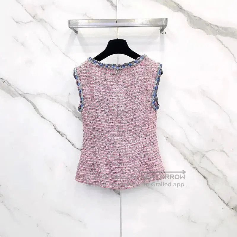 Chanel Chanel Pink Cotton Blend Women’s Top . Size M / US 6-8 / IT 42-44 - 2 Thumbnail