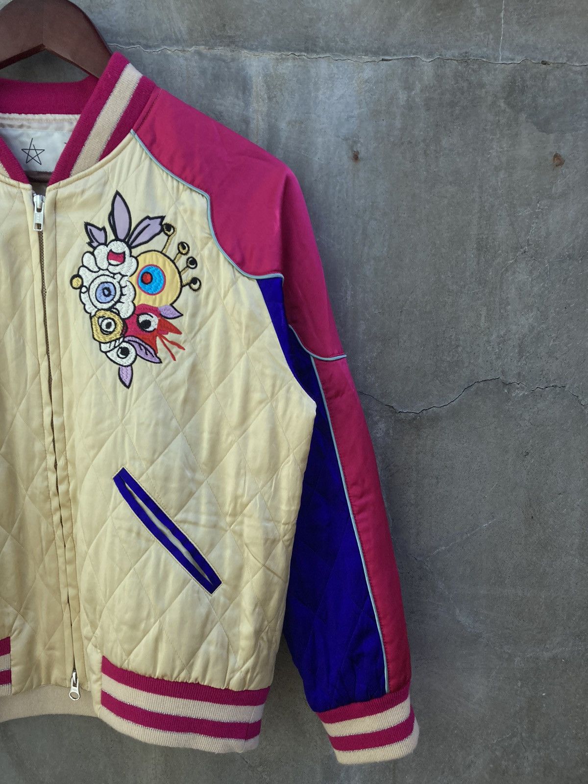 Tsumori Chisato Quilted Sukajan Bomber Jacket Size XS / US 0-2 / IT 36-38 - 6 Thumbnail