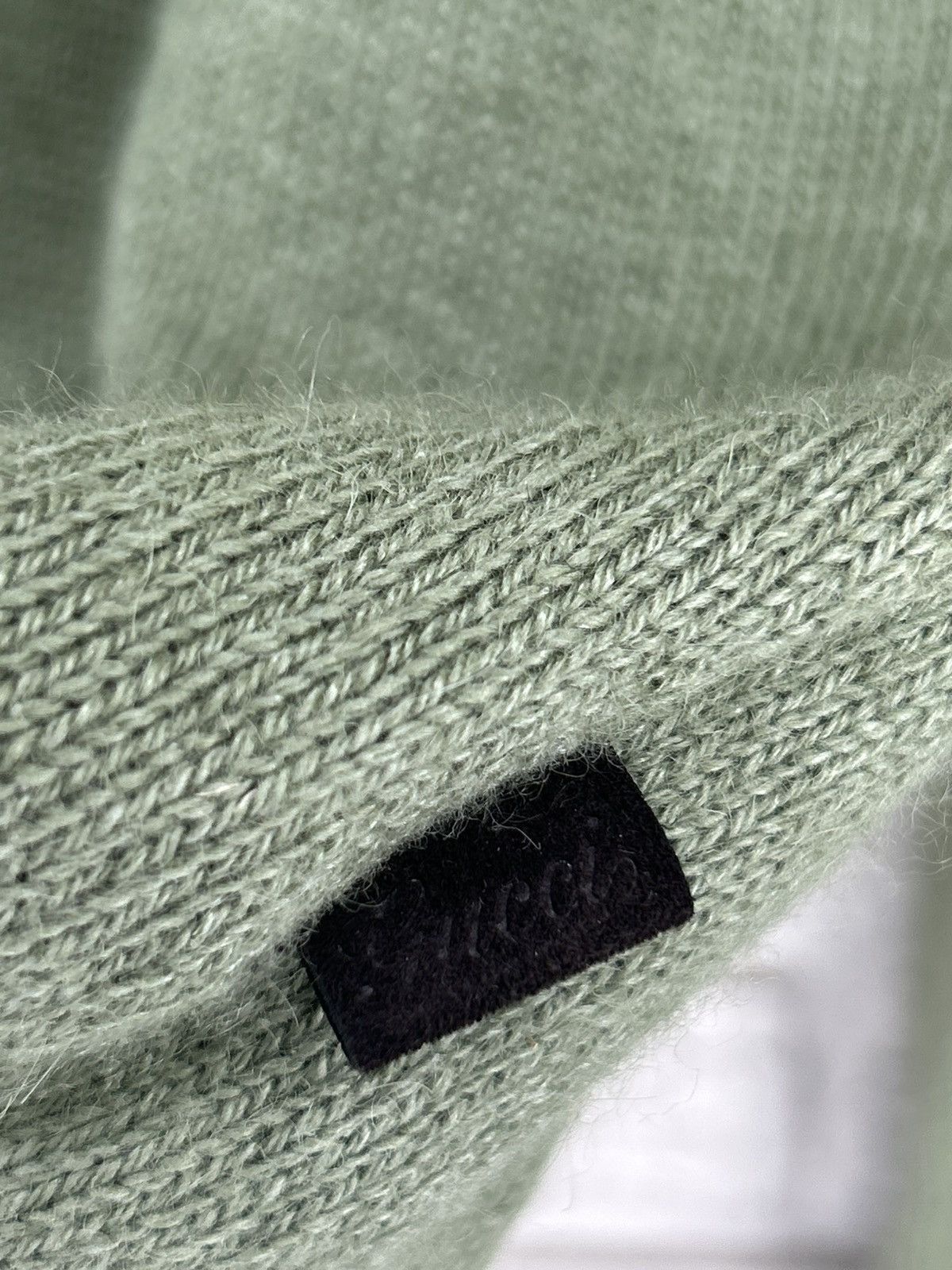 Gucci Gucci Alpaca Silk Olive Green Calfskin Patch Knit Sweater Size US XL / EU 56 / 4 - 8 Thumbnail