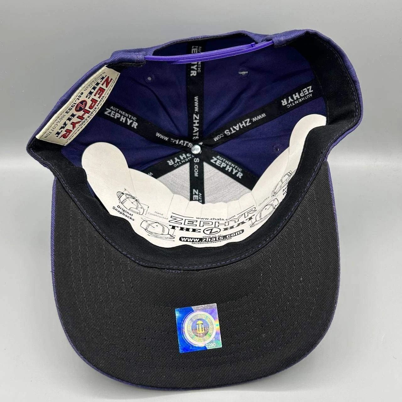 Zephyr Vintage Northwestern Hat Men NCAA Snap Back Cap Cotton New Size ONE SIZE - 2 Thumbnail