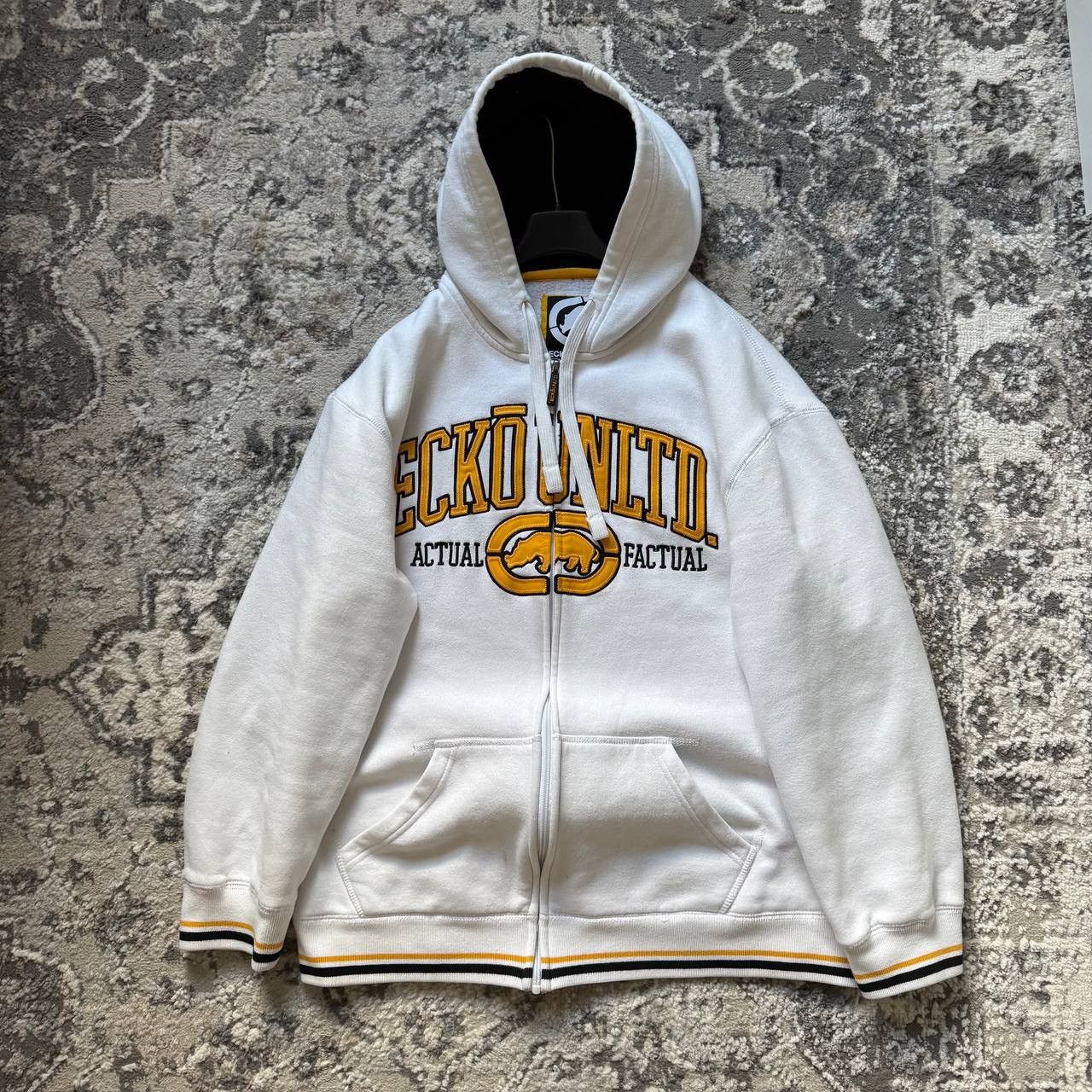Ecko Unltd. Ecko Unltd Vintage Skate Baggy Boxy Rap Spell Out Zip Hoodie Size US XXL / EU 58 / 5 - 2 Thumbnail