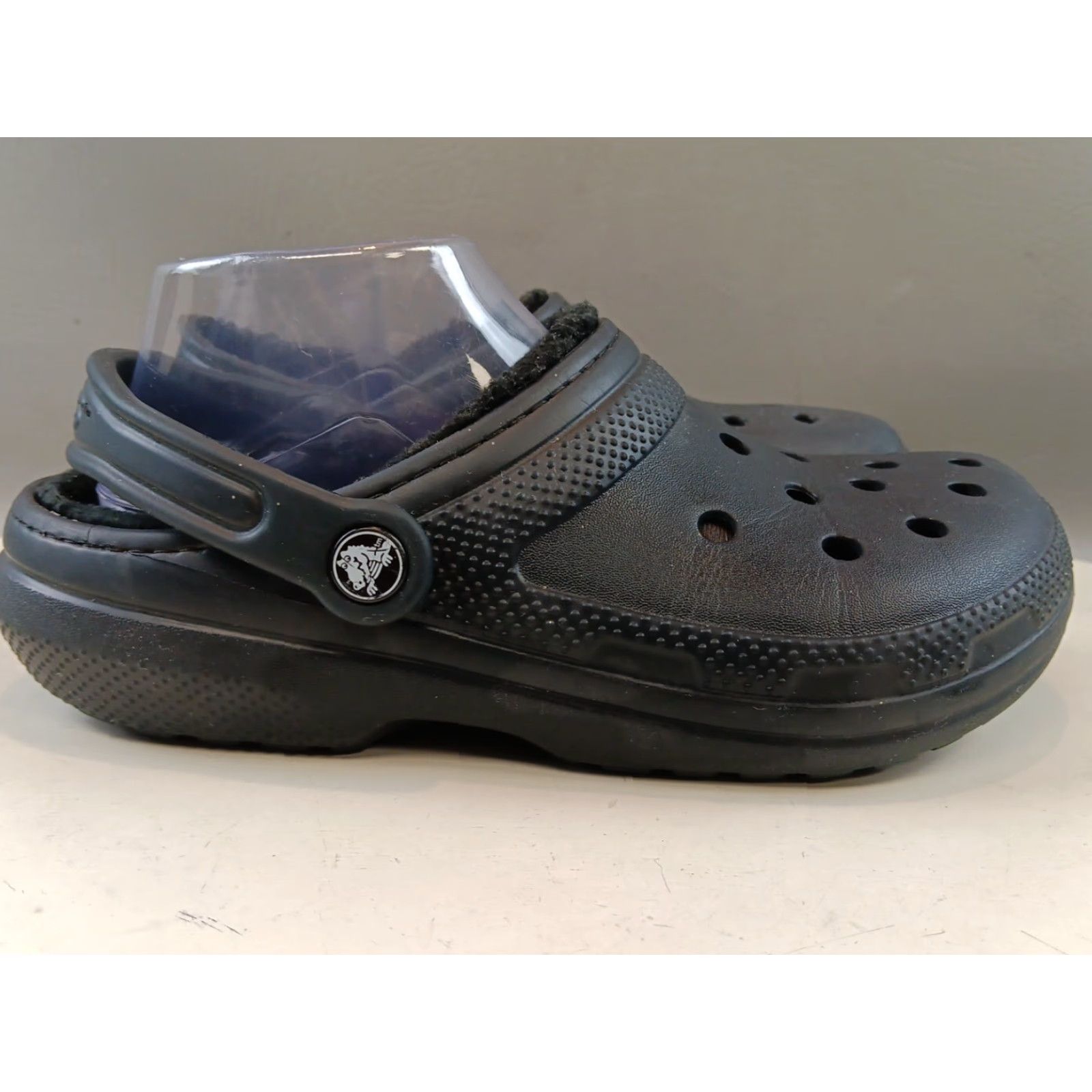 Crocs Crocs Women’s Sandal Slip-On Black Faux Fur Lining Lightweight Clog Sandals 7 US Women Size US 7 / IT 37 - 7 Thumbnail