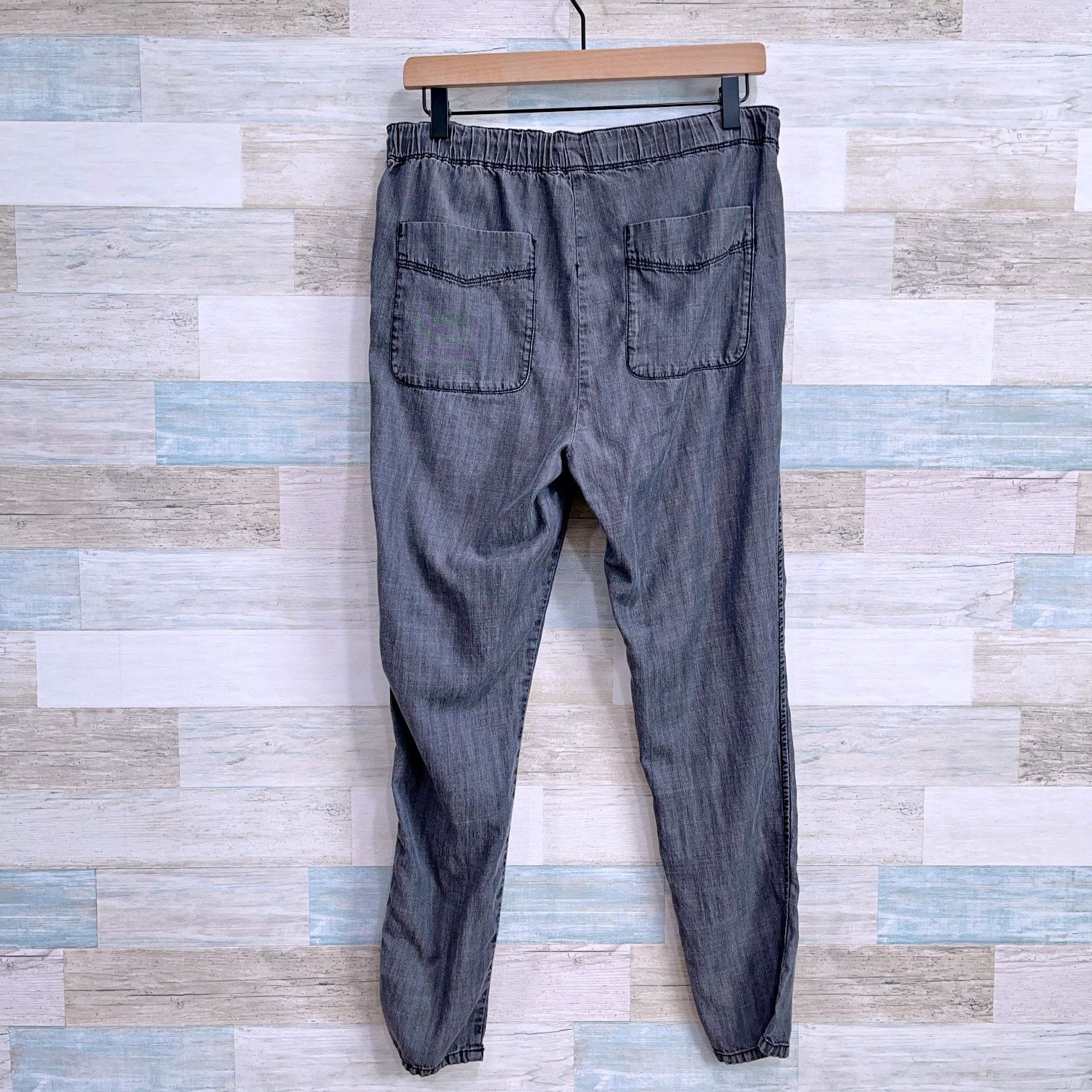 Eileen Fisher Eileen Fisher Tencel Pull On Tapered Pant Gray Chambray XXS Size 26" / US 2 / IT 38 - 3 Thumbnail