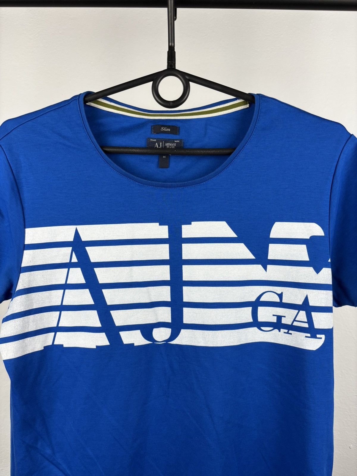 Armani Armani Jeans big logo t shirt size M Size US M / EU 48-50 / 2 - 2 Thumbnail