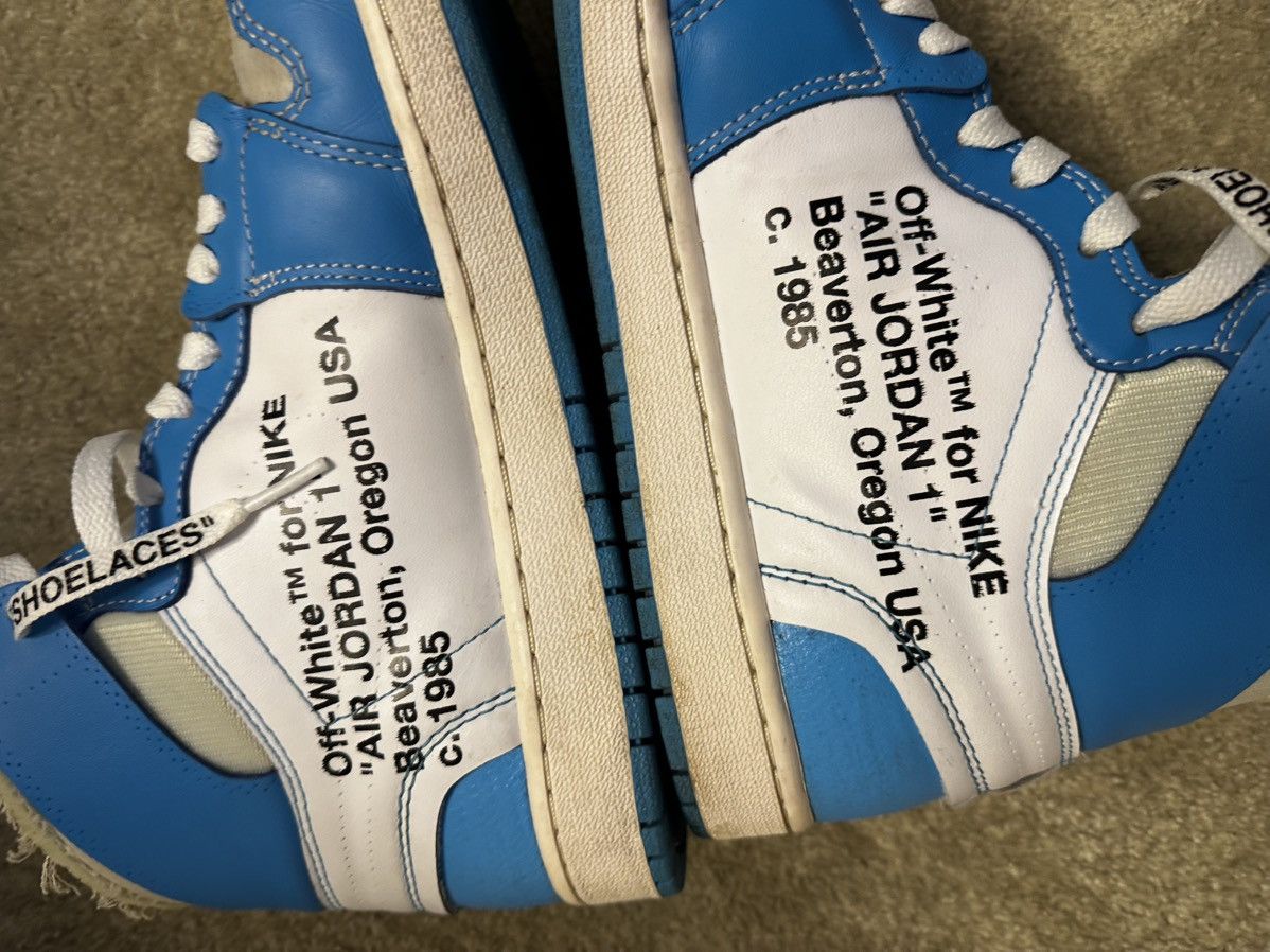 Nike × Off-White UNC Jordan 1 x Off-White Size US 11 / EU 44 - 5 Thumbnail