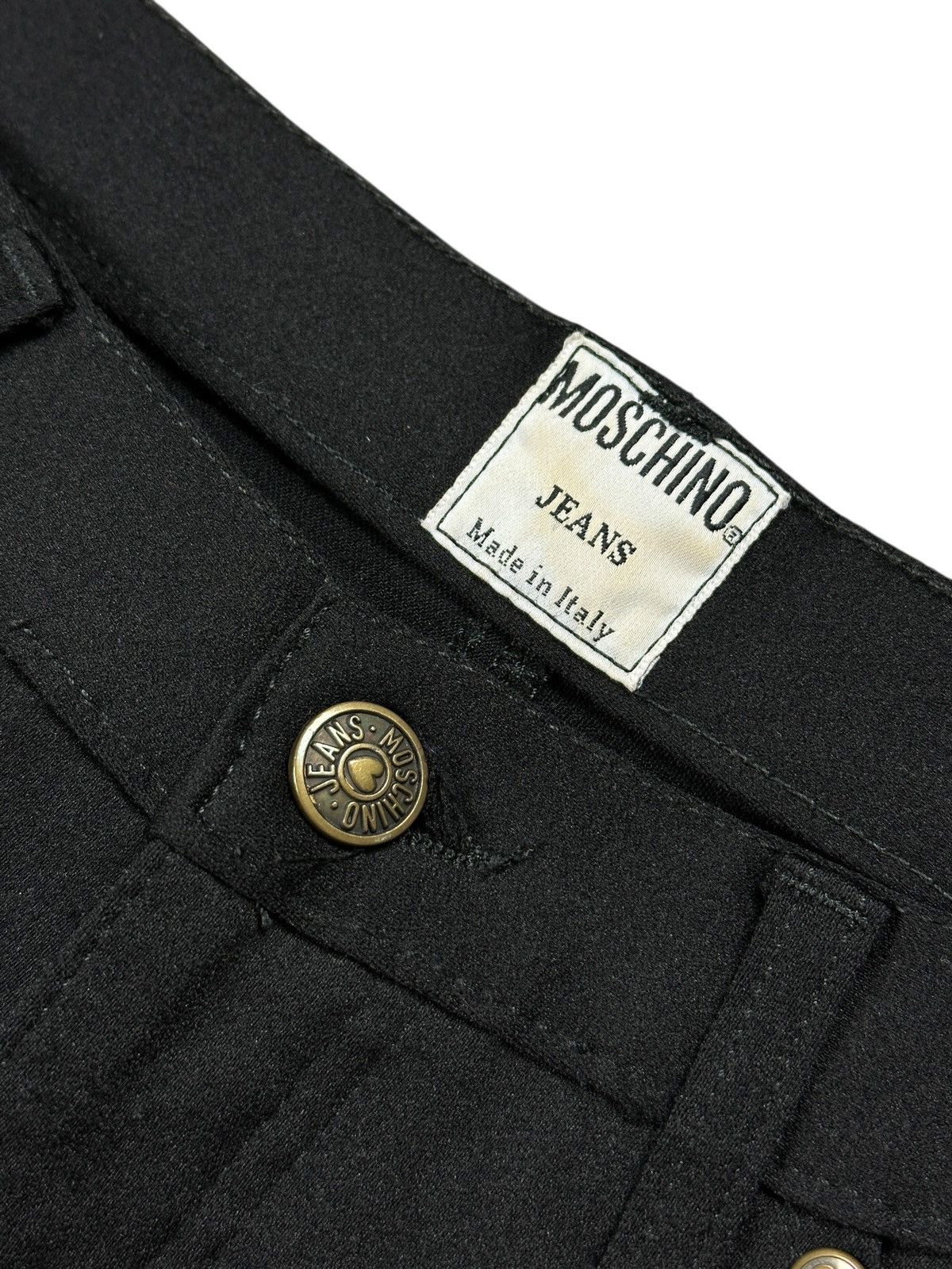 Moschino Vintage 90’s Moschino Jeans Black Pants Trousers Size 30" / US 8 / IT 44 - 11 Thumbnail