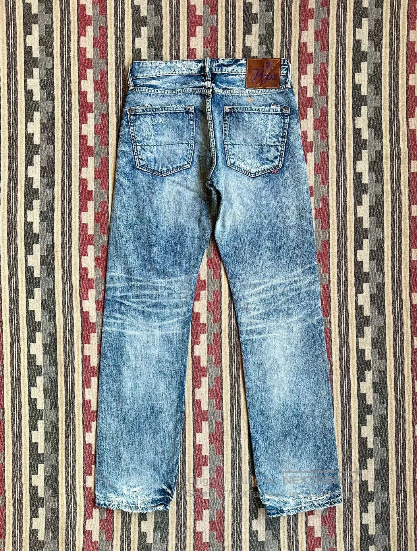 Prps prps distressed heavy washed denim jeans. Size US 32 / EU 48 - 2 Thumbnail