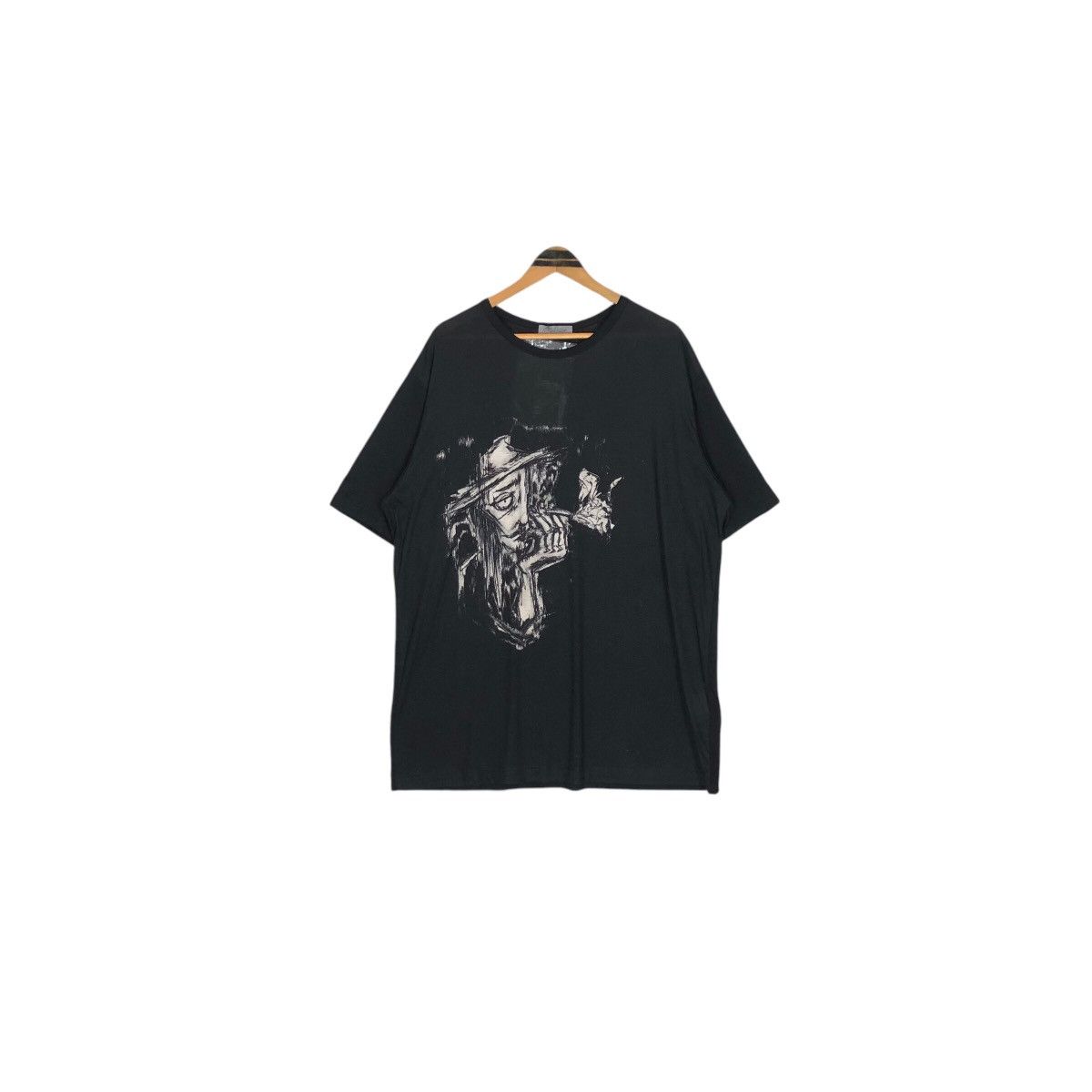 Japanese Brand Yohji Yamamoto Pour Homme S/S 2022 BNWT Graphic Shirt Size US XL / EU 56 / 4 - 2 Thumbnail