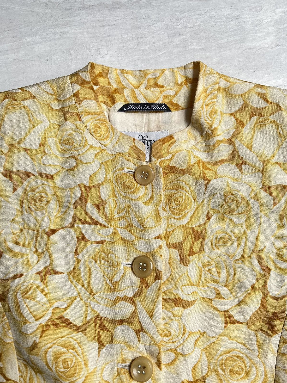 Valentino VALENTINO MISS V Yellow Flower Blazers Size 50L - 4 Thumbnail