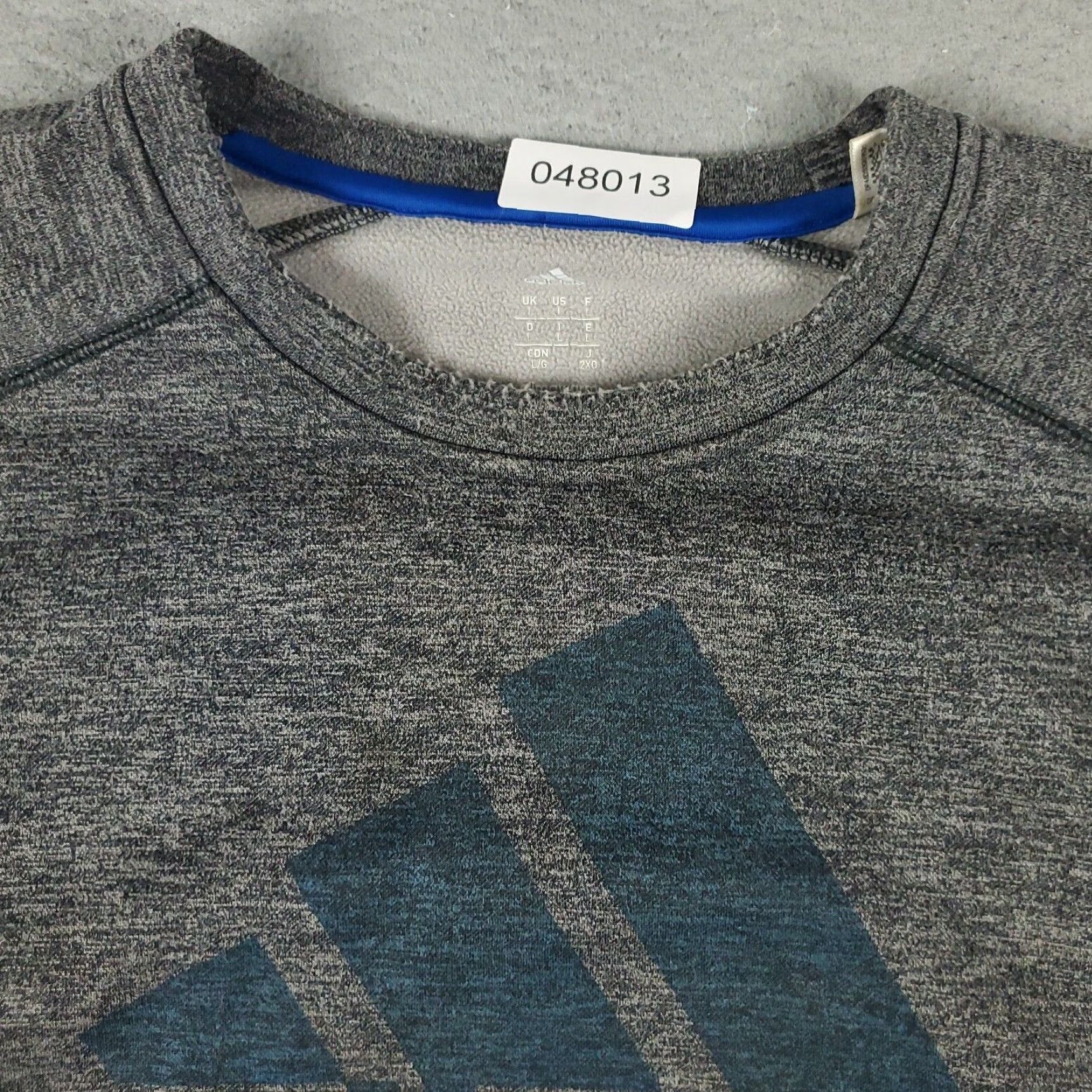 Adidas Adidas Large Gray Logo Pullover Sweater Mens Size US L / EU 52-54 / 3 - 2 Thumbnail