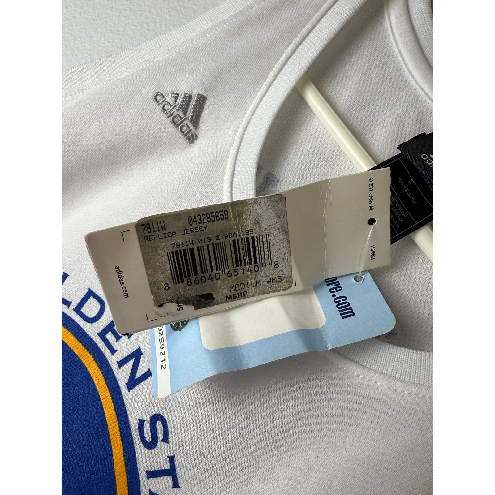Adidas NWT Steph Curry Golden State Warriors 2015 Womens M ersey Size M / US 6-8 / IT 42-44 - 5 Thumbnail