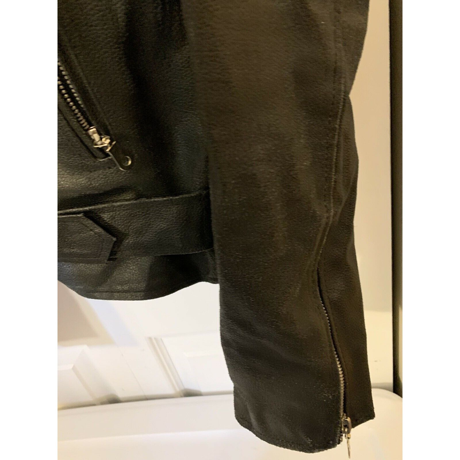 Other Jamin Leather Motorcycle Black Jacket Sz 46 w/Belt HEAVY Bik Size US XL / EU 56 / 4 - 5 Thumbnail