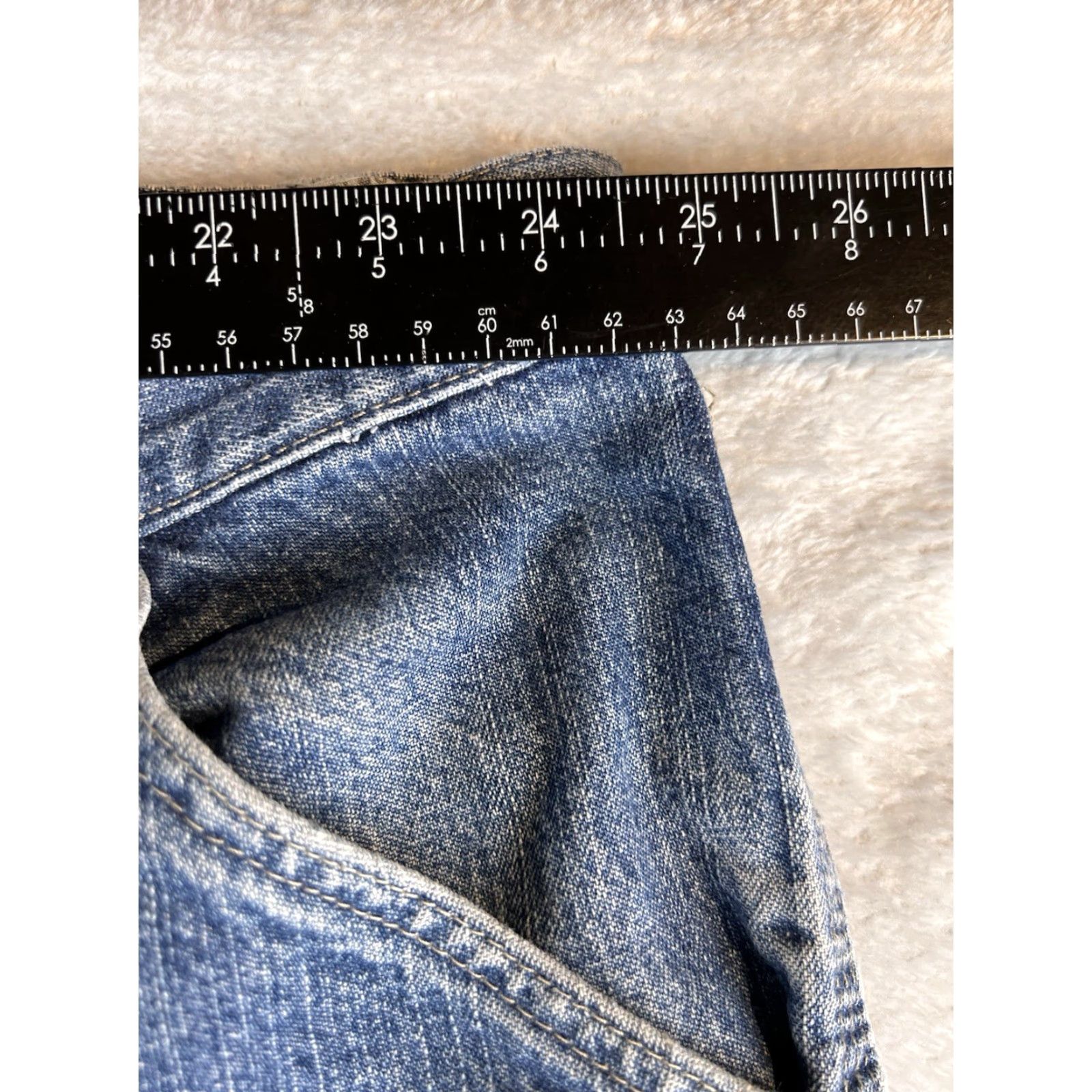 Wrangler VINTAGE Wrangler Carpenter Jeans Mens 50x32 Blue Denim 5-Pocket Design Workwear Wrangler Retro Jeans Men Large Big & Tall Denim Straight "} Size US 34 / EU 50 - 4 Thumbnail