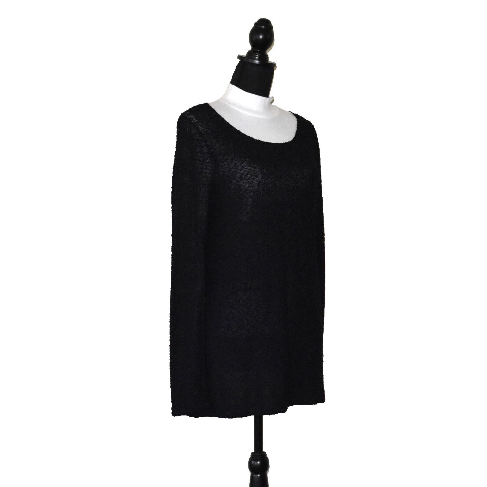 Eileen Fisher EILEEN FISHER Viscose Nylon Knit Round Neck Sweater Size L Size L / US 10 / IT 46 - 2 Thumbnail