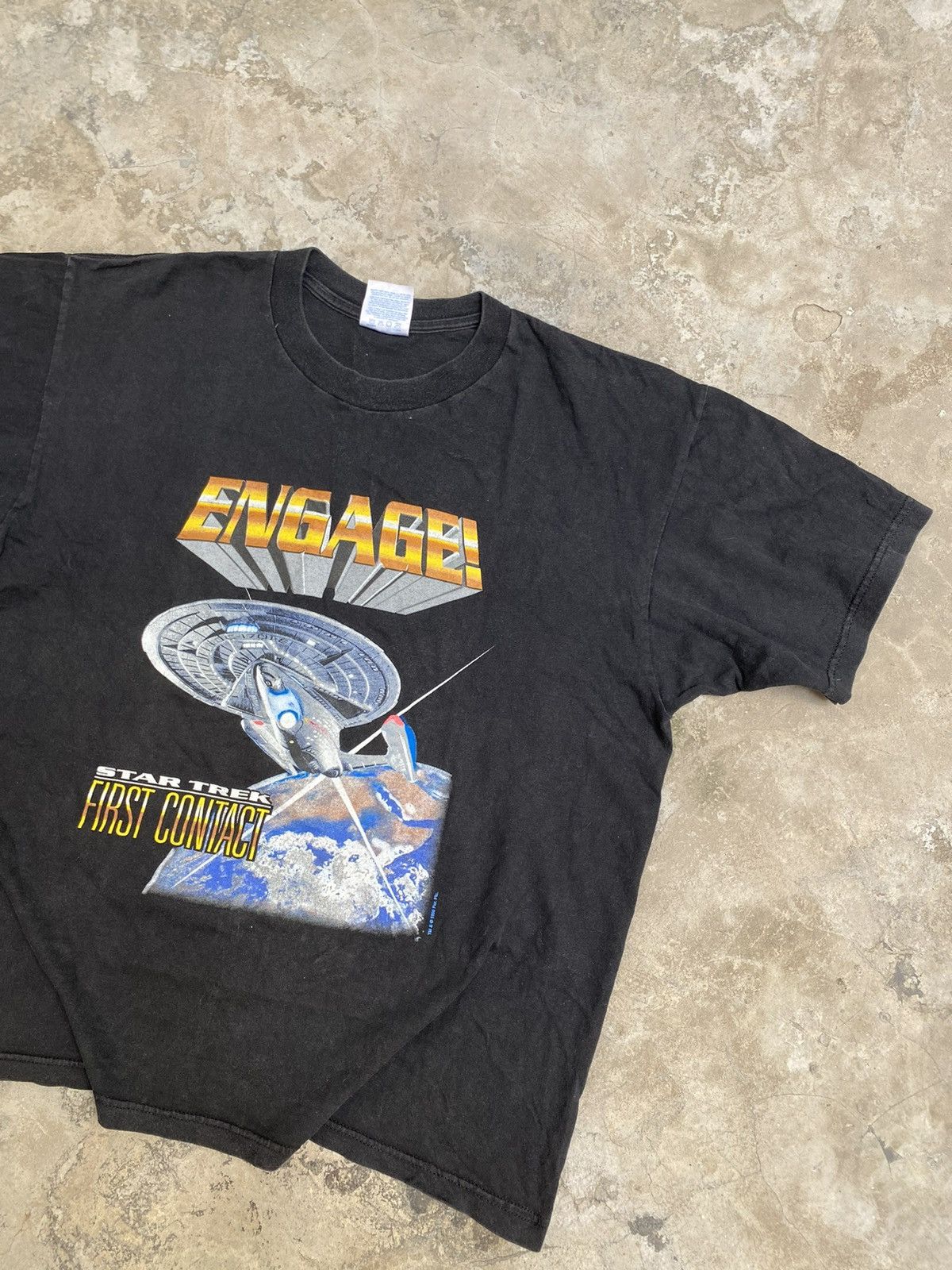 Sci-Fi Fantasy × Vintage EXTREMELY RARE Vintage 1996 Star Trek Tshirt Size US XL / EU 56 / 4 - 3 Thumbnail