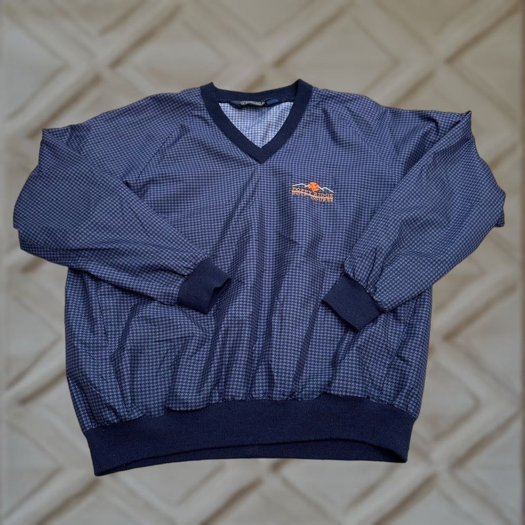 Vintage VINTAGE Sunderland Sweatshirt Men Small Blue Golf Windbreaker Houndstooth Size US S / EU 44-46 / 1 - 1 Thumbnail