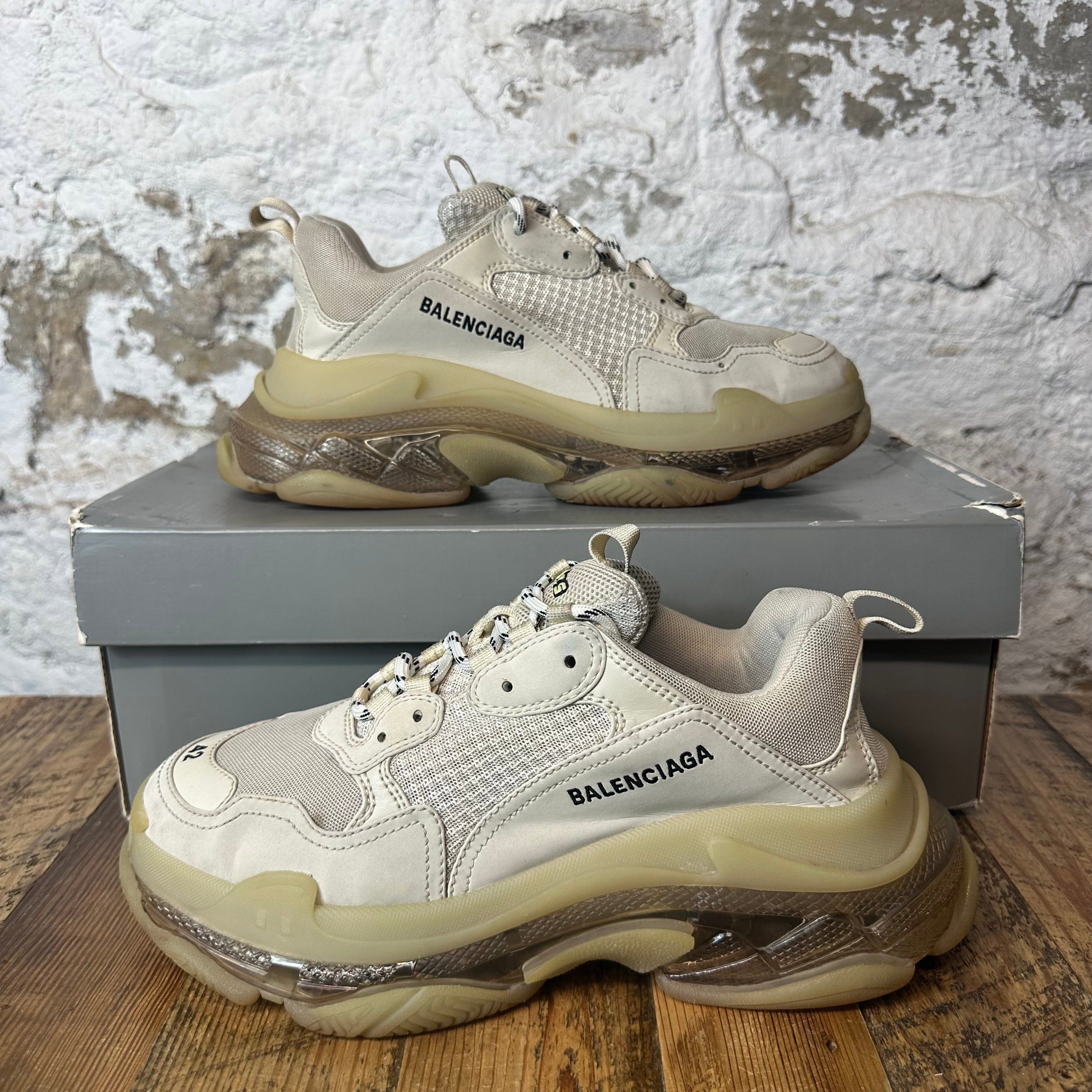 Balenciaga Balenciaga Triple S Cream Sz 9 (42) Size US 9 / EU 42 - 1 Thumbnail