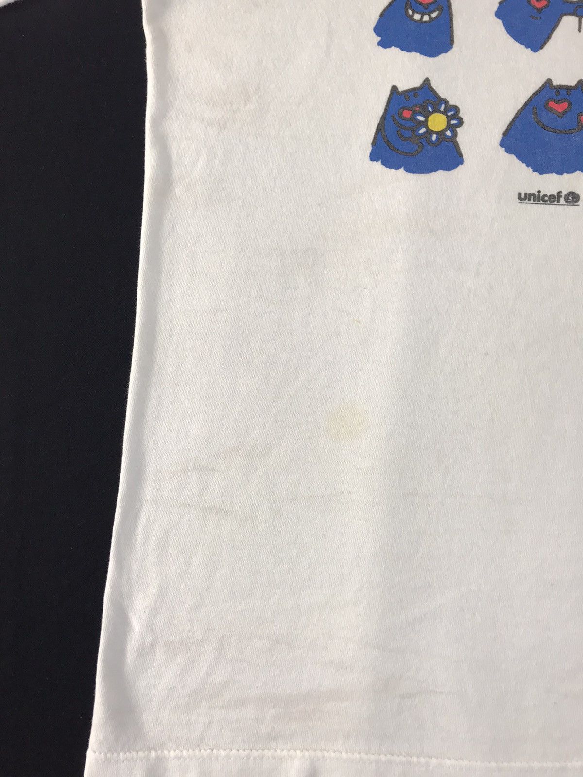 Vintage Vintage 90s Unicef Agostino Traini Blue Monster Logo Tee Size US M / EU 48-50 / 2 - 9 Thumbnail