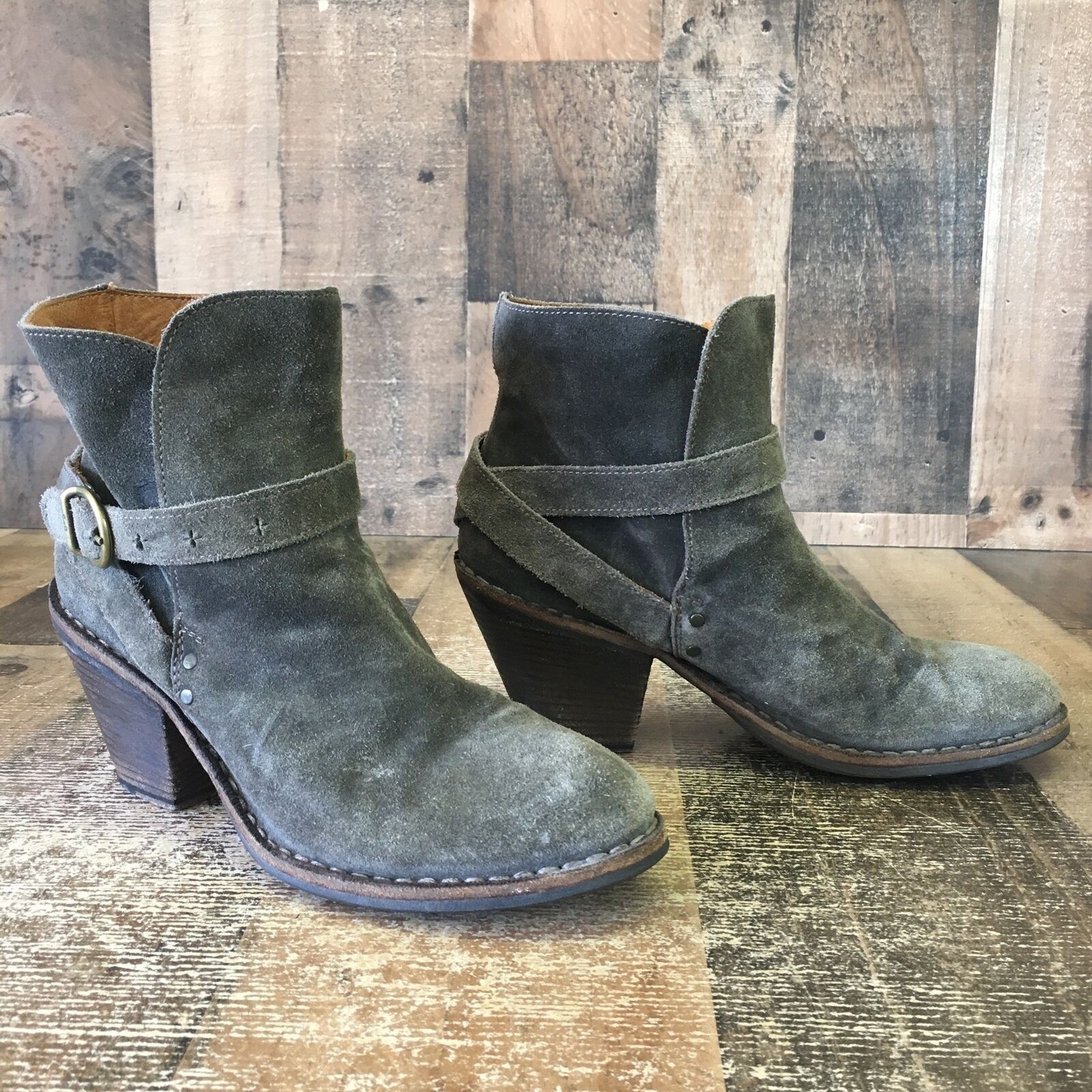 Fiorentini + Baker Fiorentini Baker Gray Suede Ankle Boots Womens EUR 38 US 8 Size US 8 / IT 38 - 5 Thumbnail